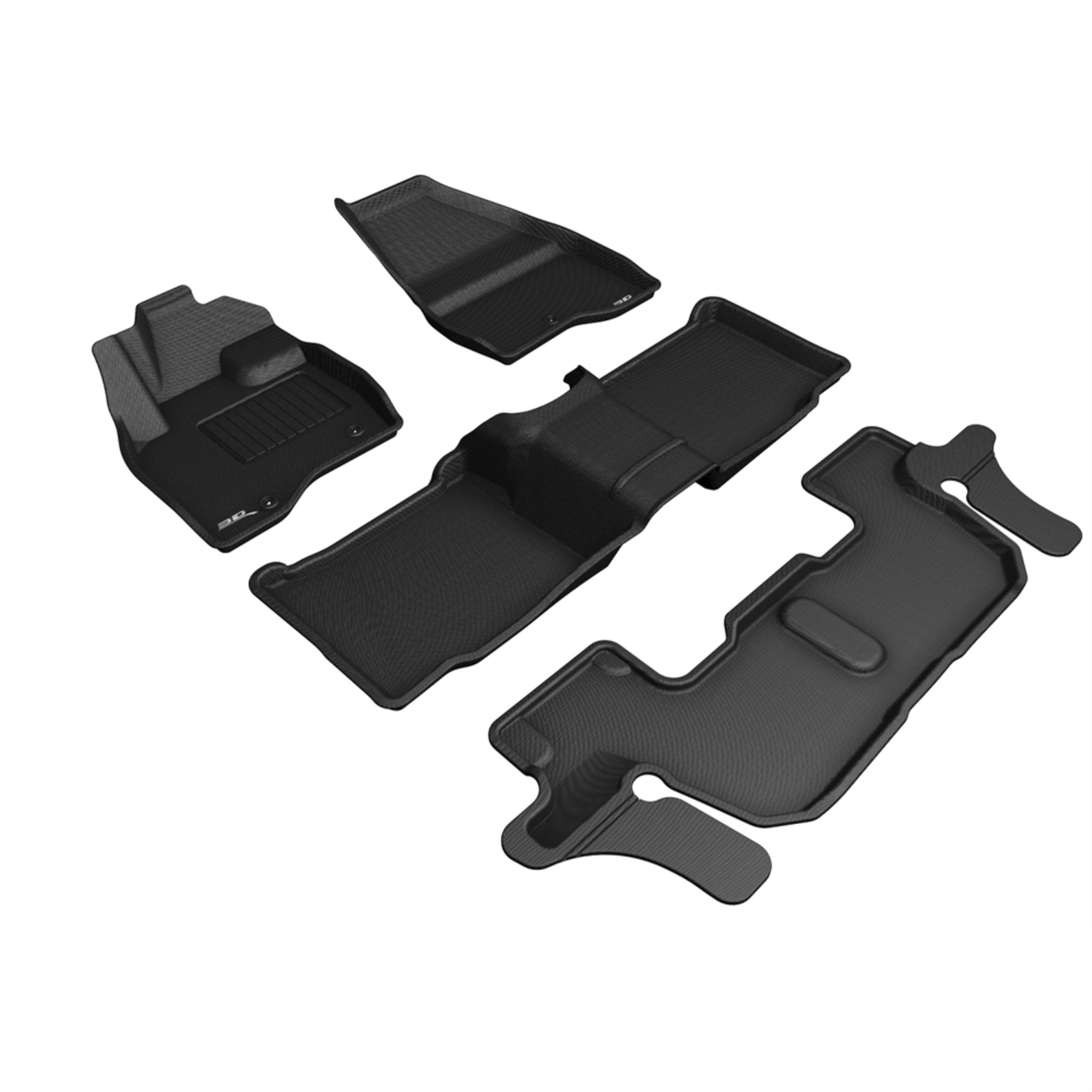 3D MAXpider FORD EXPLORER WITH BENCH 2ND ROW 20172019 KAGU BLACK R1 R2 R3 (SINGLE POST ON FRONT PASSENGERS FLOOR)