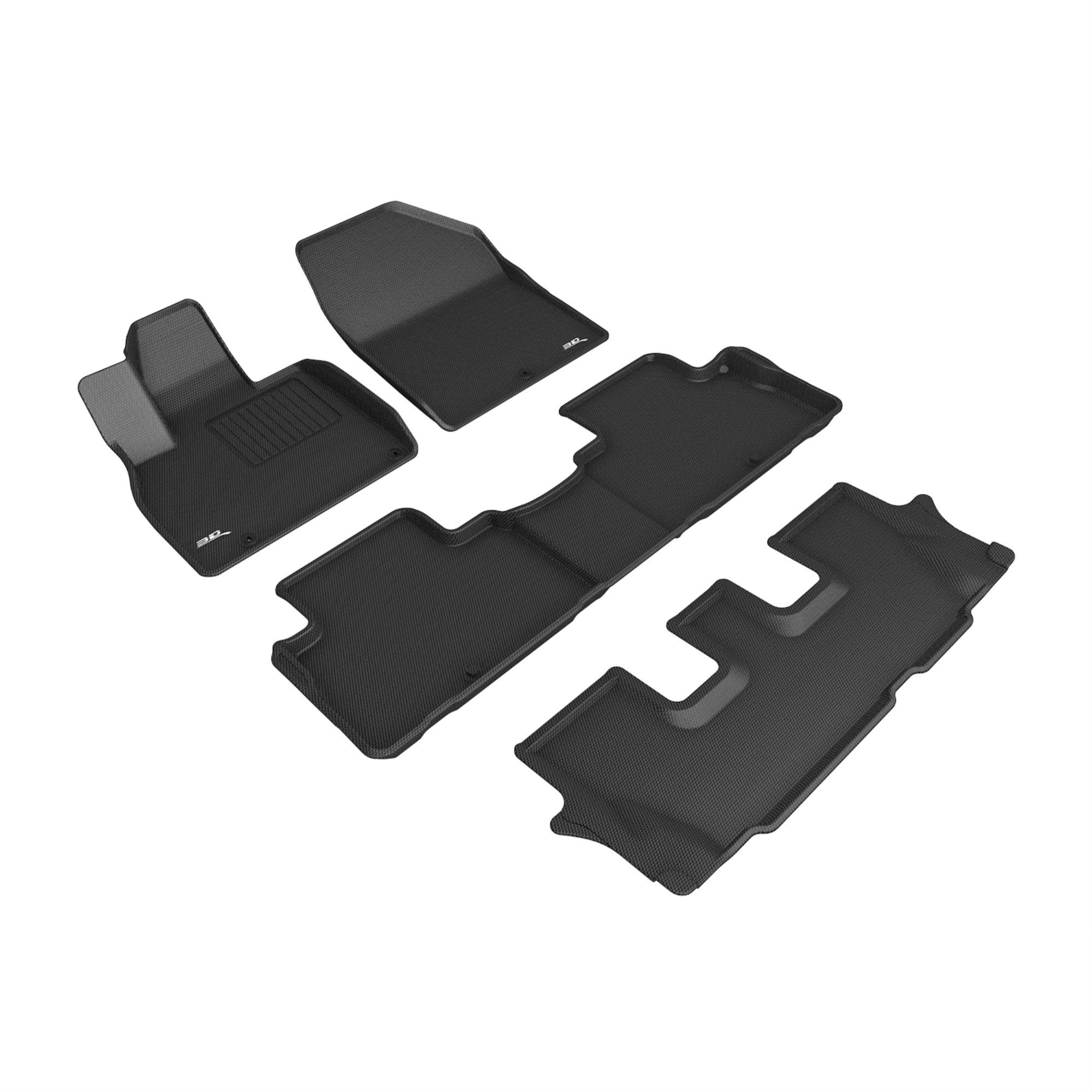 3D MAXpider KIA TELLURIDE 8-SEAT 2020-2022 KAGU BLACK R1 R2 R3