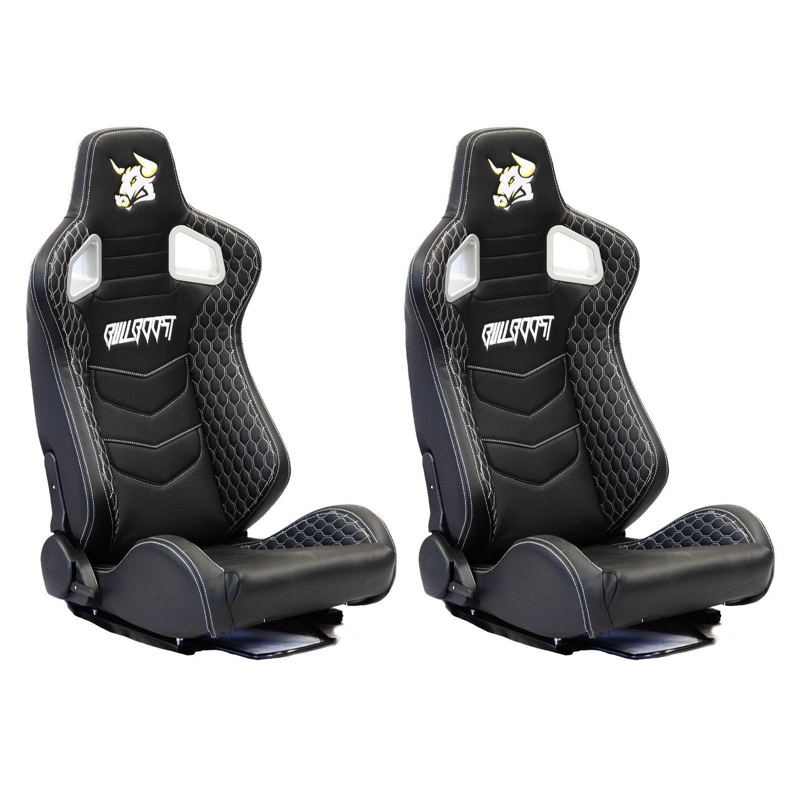 Bull Boost Adjustable Racing Lowered Ultra Max Bucket Seat w/ Seat Rails