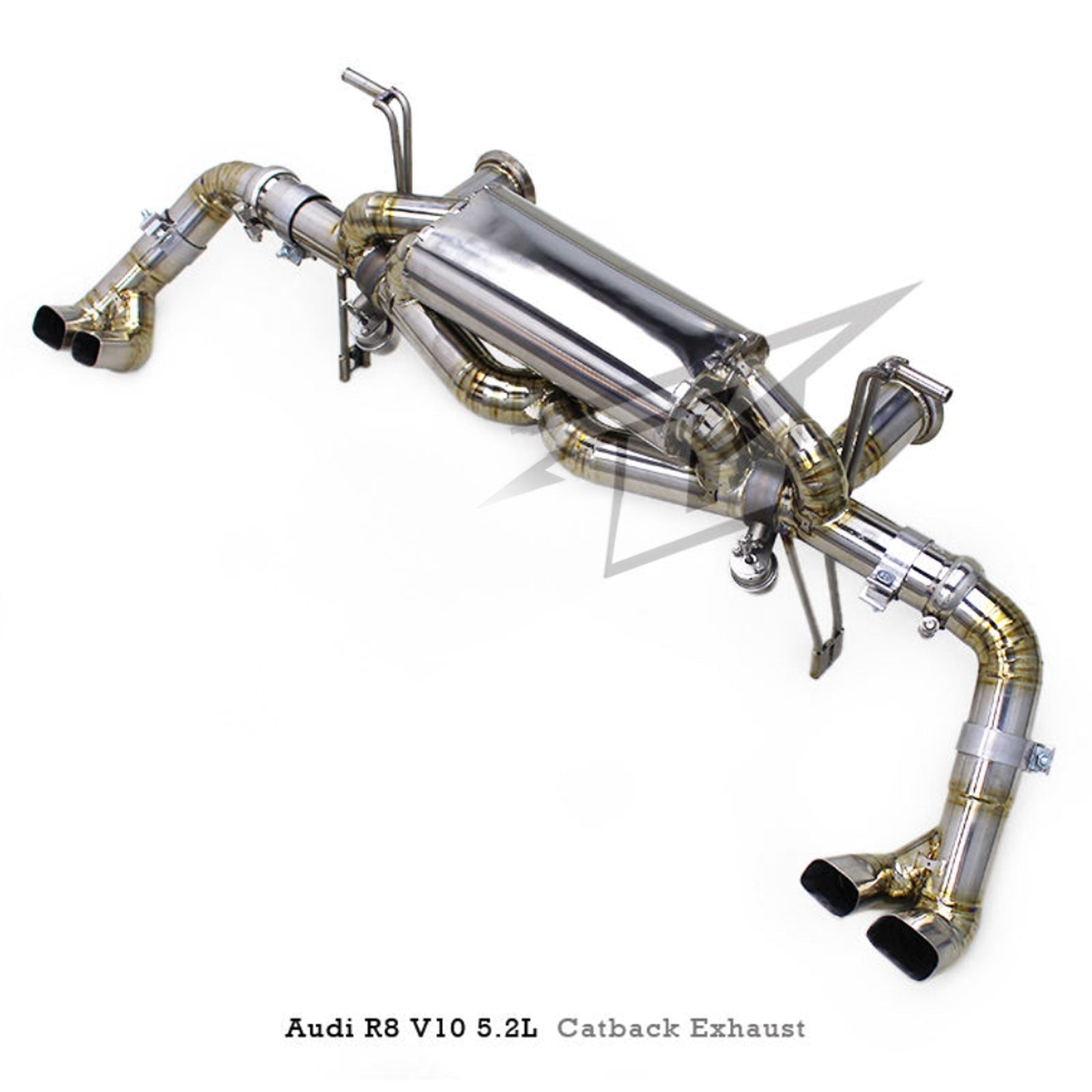 Titanium True F1 Valved Exhaust System for Audi R8 V8 V10 4.2 5.2 2017–23 Type 4S
