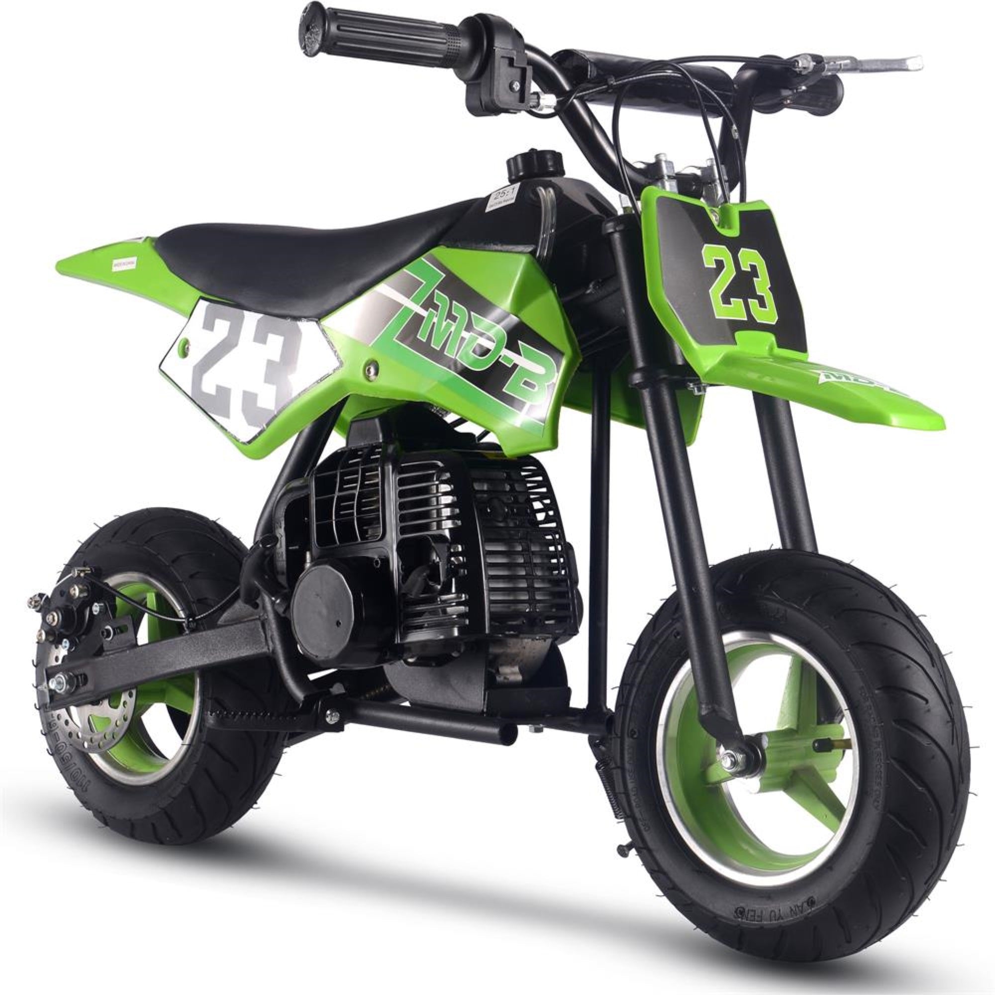 MotoTec DB02 50cc 2Stroke Kids Supermoto Dirt Bike Green