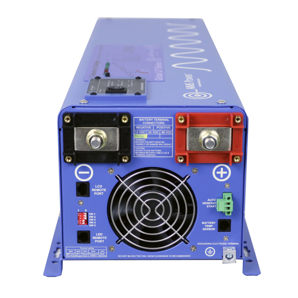 6000 Pure Sine Inverter Charger 48Vdc To 120Vac (Only)
