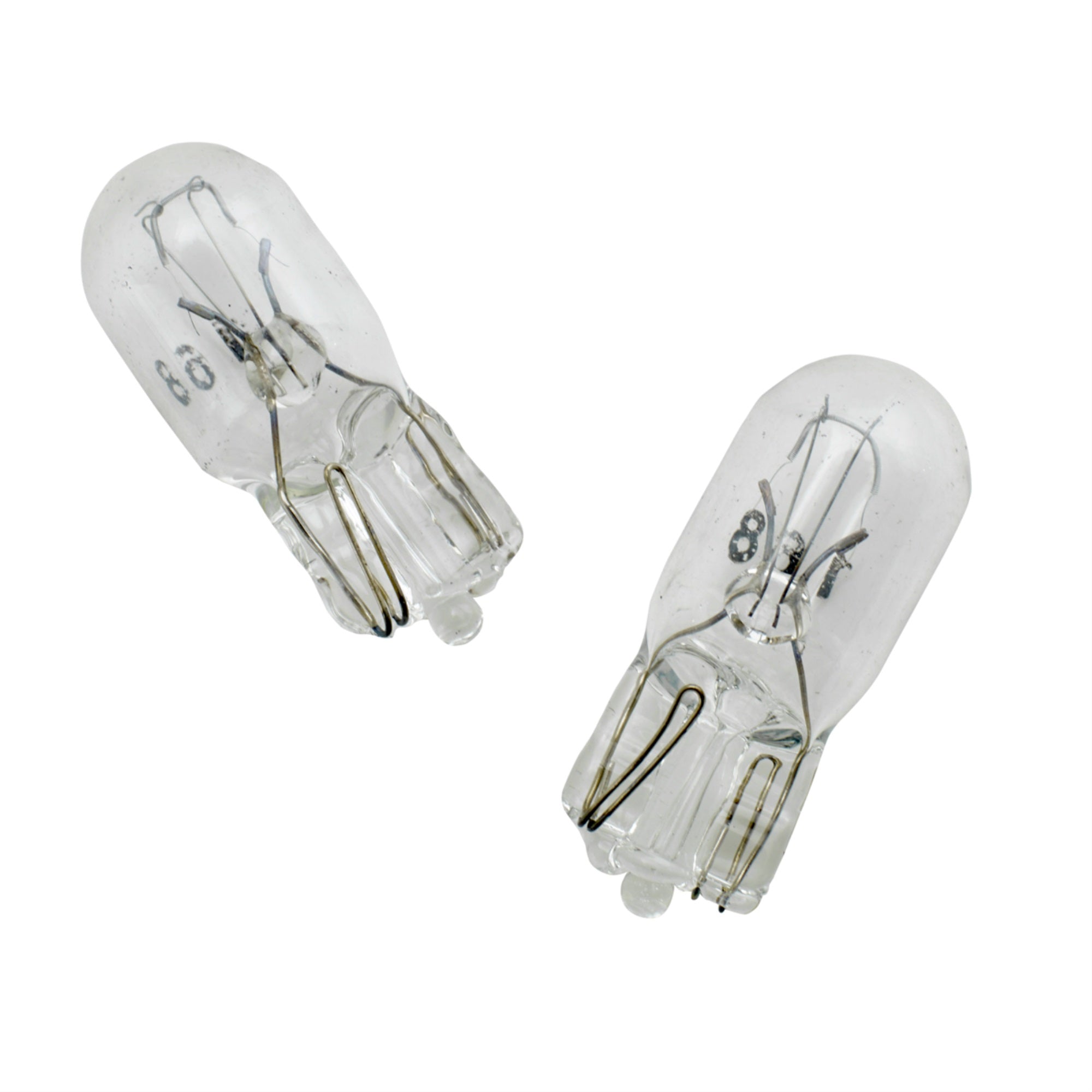 RoadPro RP168 Clear 168 Heavy Duty Replacement Bulb Mini License Plate Automotive Light Bulbs  Pack of 2