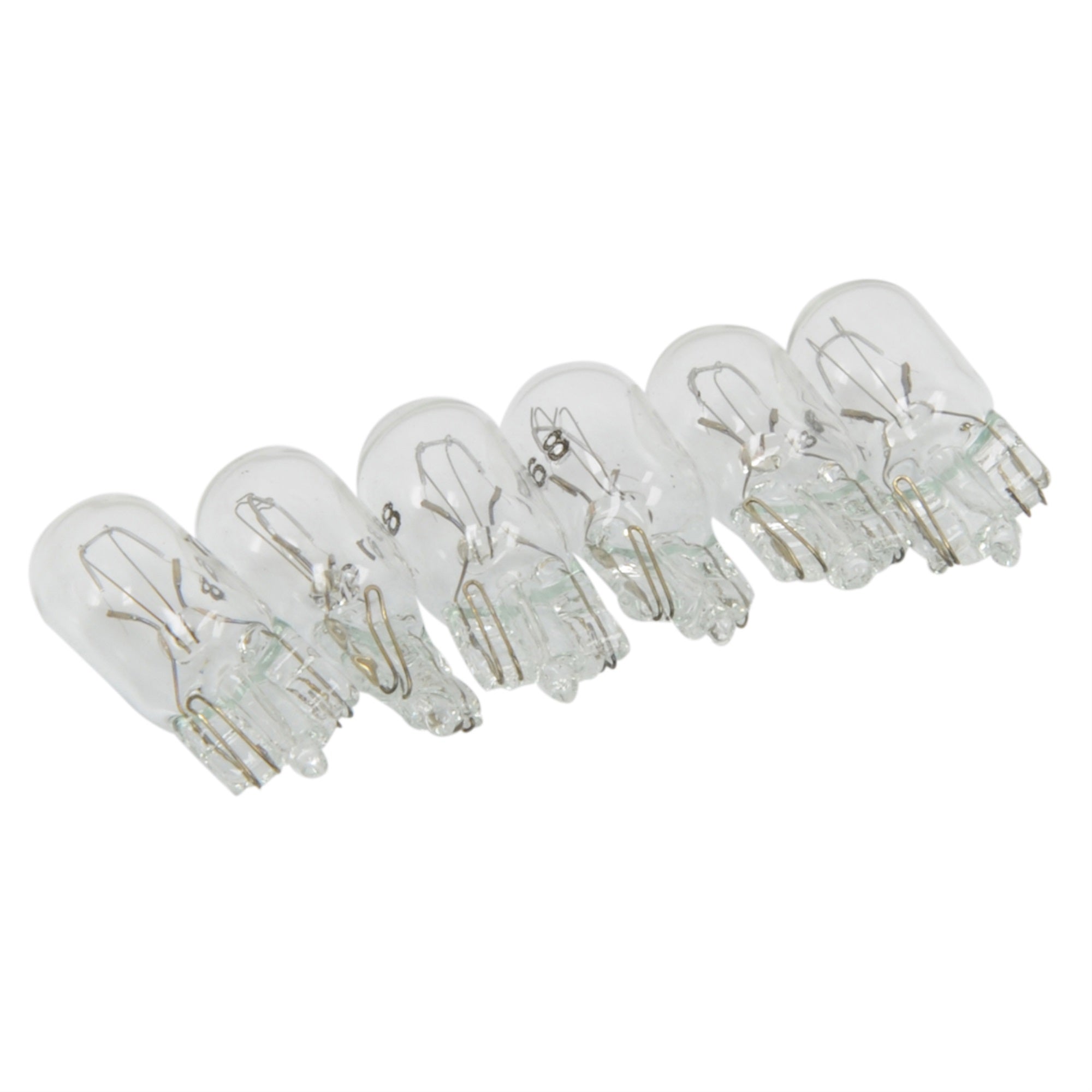 RoadPro RP168P6 Clear 168 Heavy Duty Replacement Bulb Mini License Plate Automotive Light Bulbs  Pack of 6