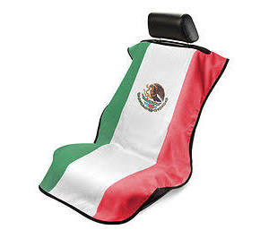 SEATARMOUR, Terry Velour Seat Protector Mexican Flag
