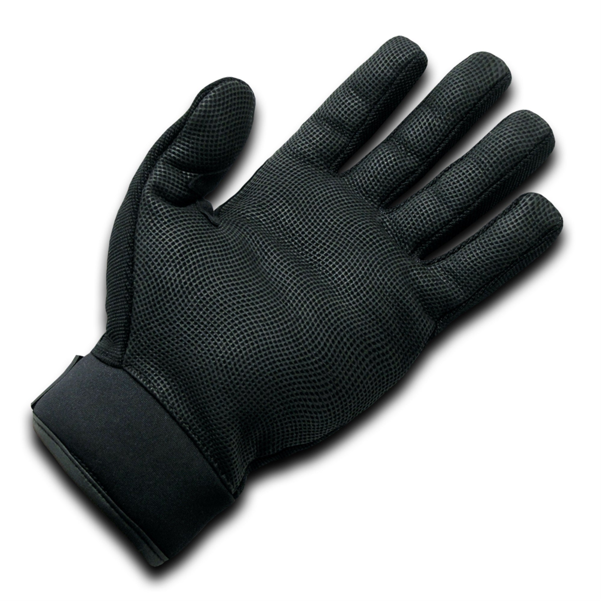 Digital Leather Glove, Policia, Black,Xl