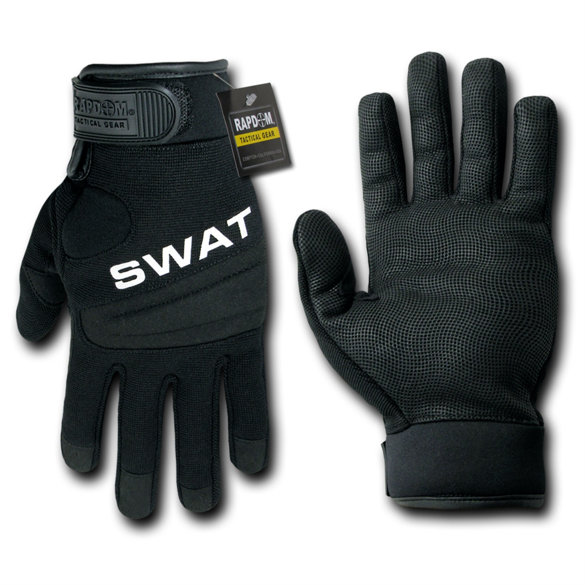 Digital Leather Glove, Swat, Black, Xl