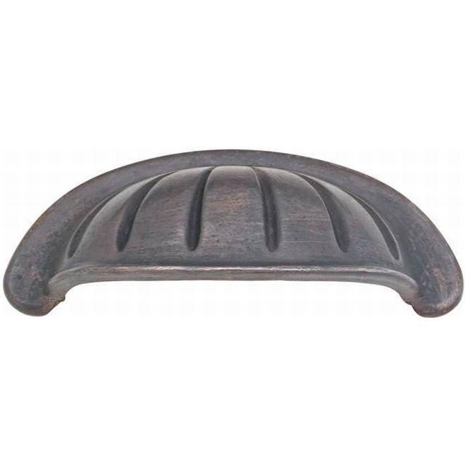 Emtek 86099MB 3 in. Center to Center Tuscany Bin Cabinet Pull  Medium Bronze