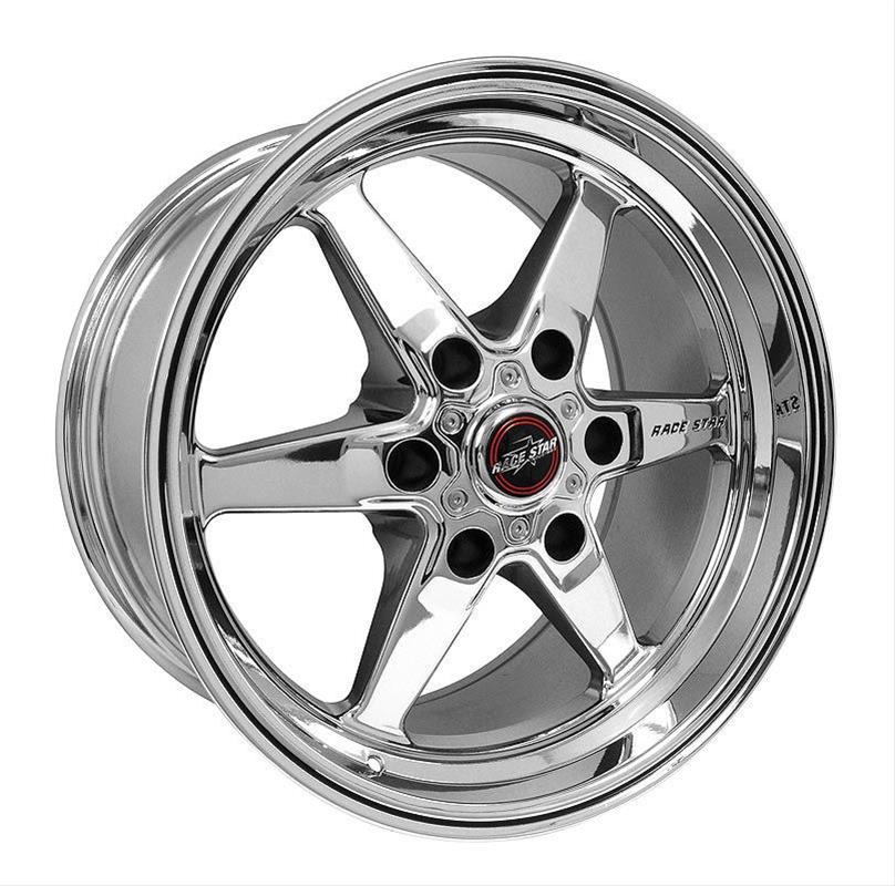 Race Star 93-090851C 20 x 9 in. & 6x5.50 BC 5.92 in. BS 93 Truck Star Direct Drill Chrome Wheel for 2005-2014 Mustang & 2015-201