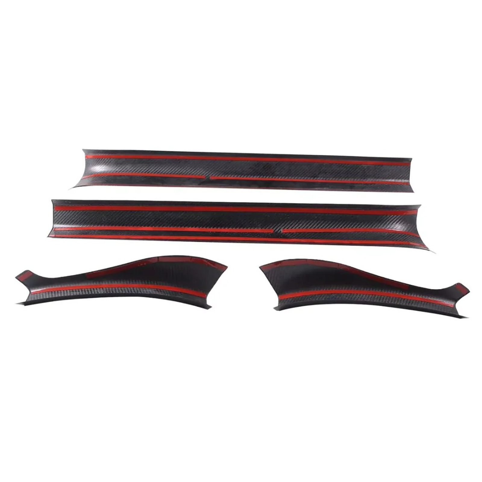 Carbon Fiber Interior Door Sill Trim Cover for Chevrolet Corvette C8 Z51 Z06