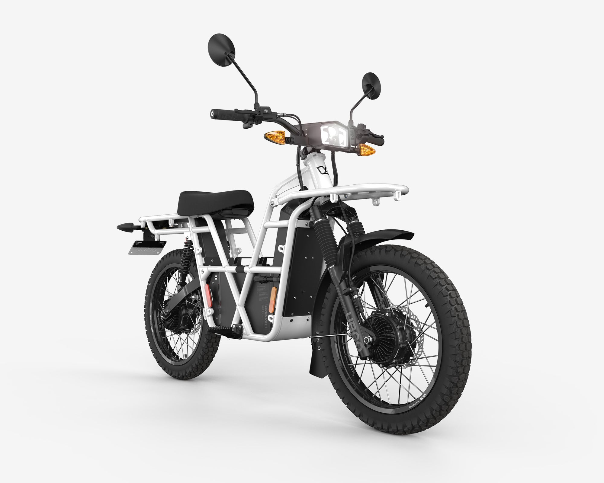 UBCO 2x2 Adventure Bike - White with Saddle Bags and speakers (DEMO)