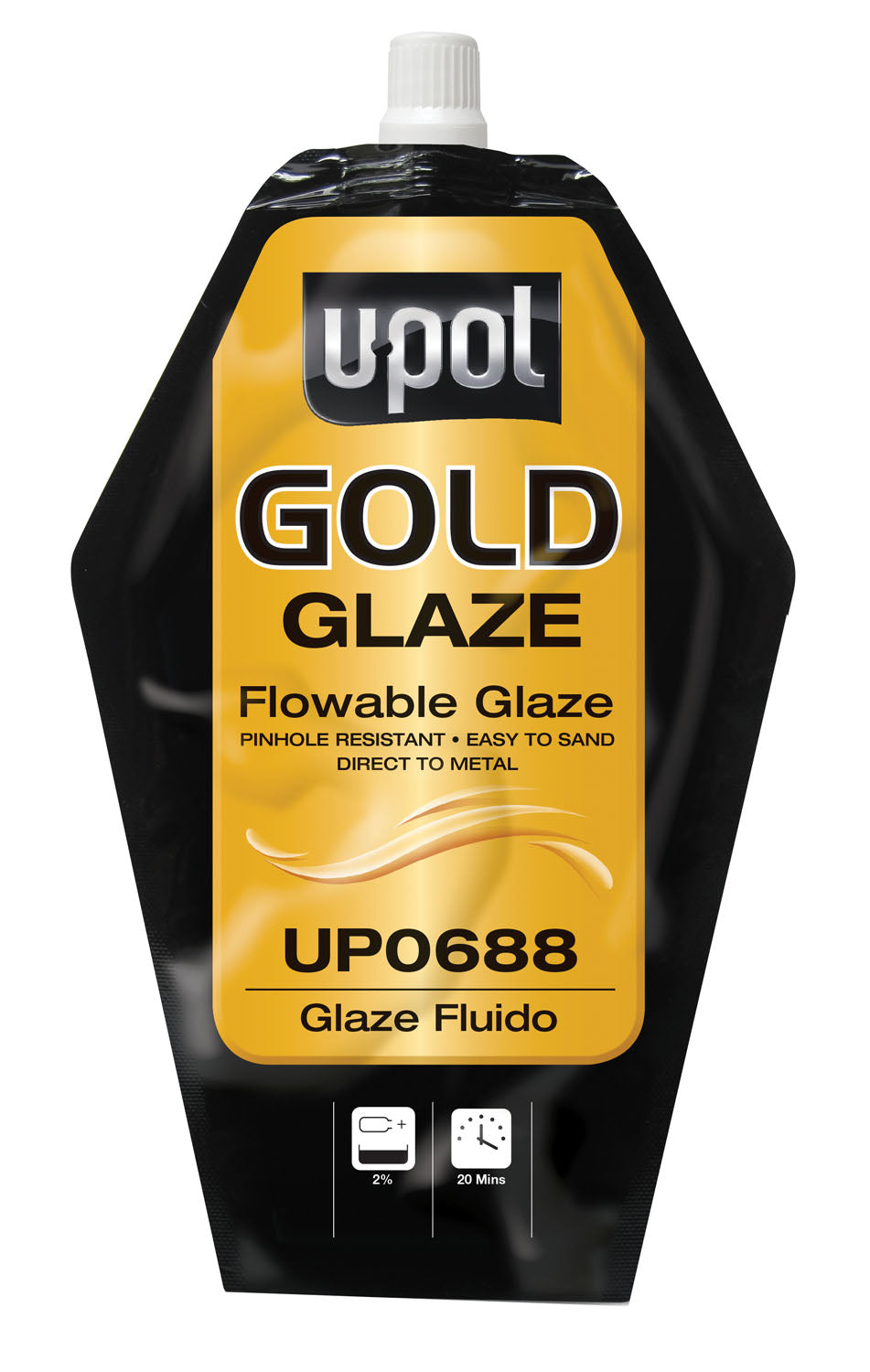 Gold Glaze: Flowable Glaze, Gold, 15 oz