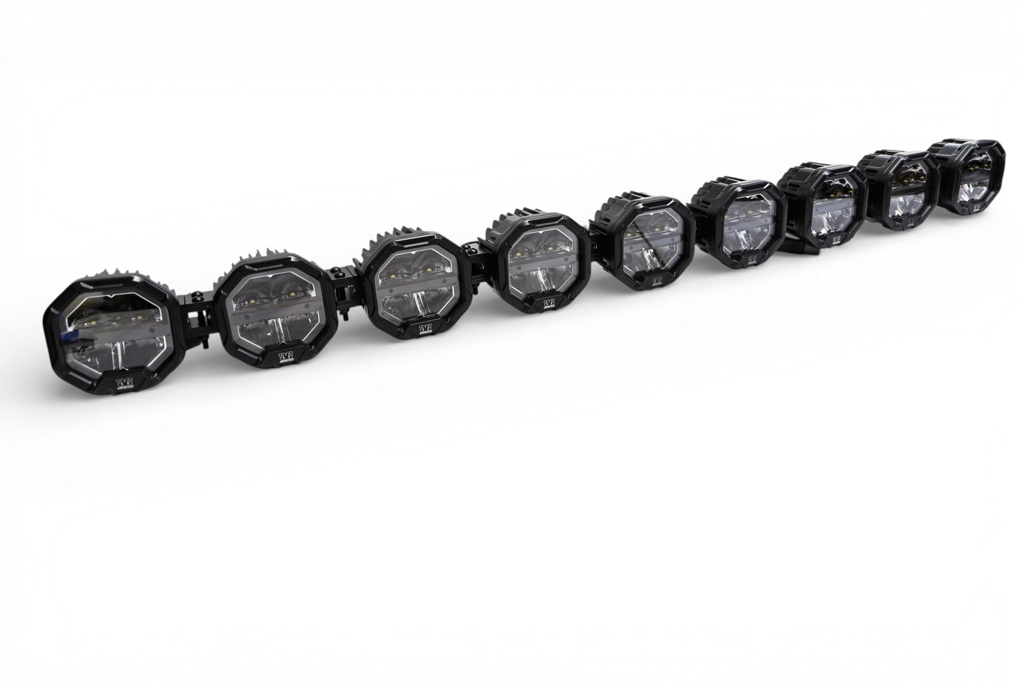 9 Light U-Con Interlocking Off Road LED Pod With Amber or White DRL Running Light