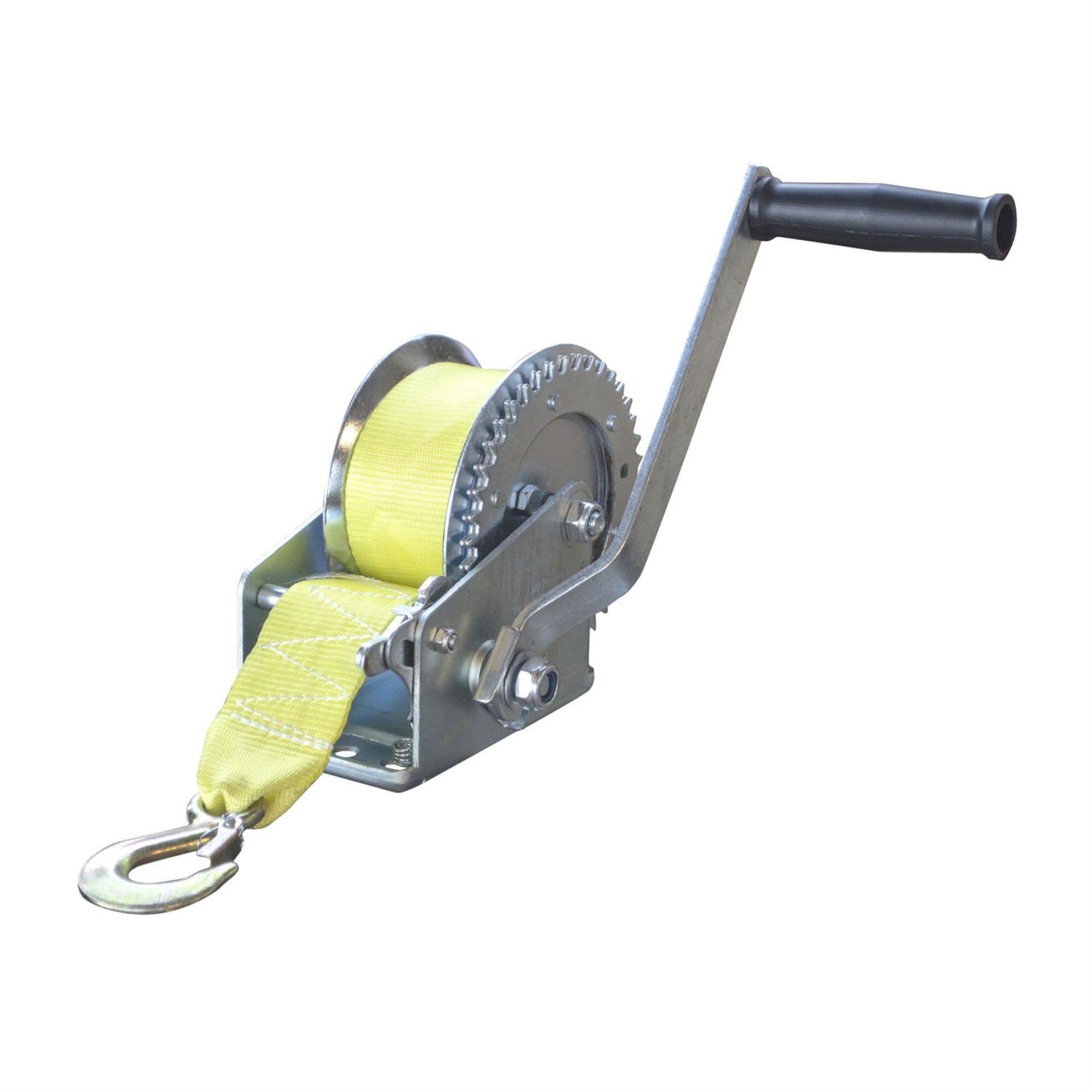 Offex 1400 Lbs One Way Ratcheting Carbon Steel Hand Winch with Hook