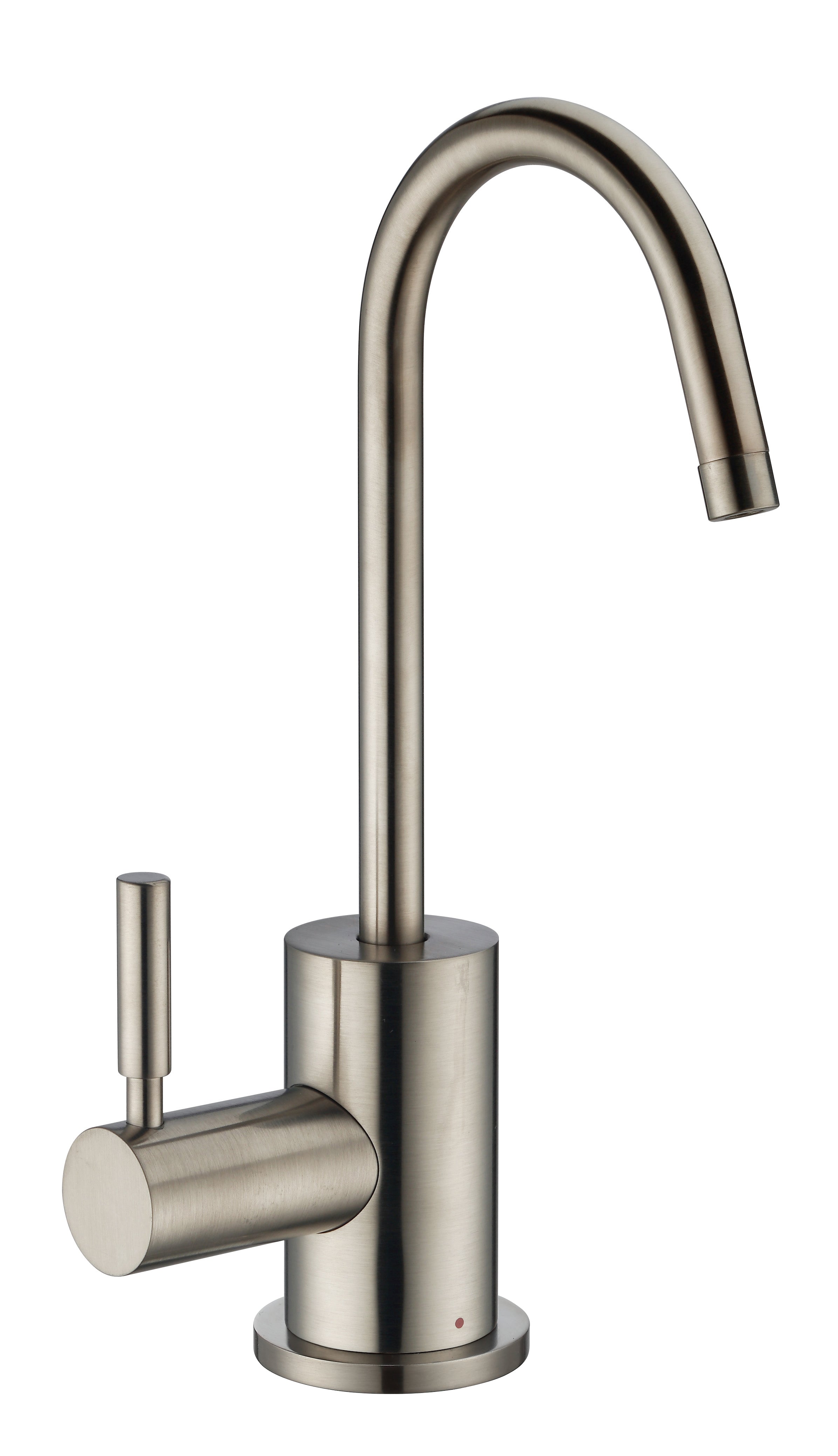 Point of Use Instant Hot Water Drinking Faucet with Gooseneck Swivel Spout   Brushed Nickel