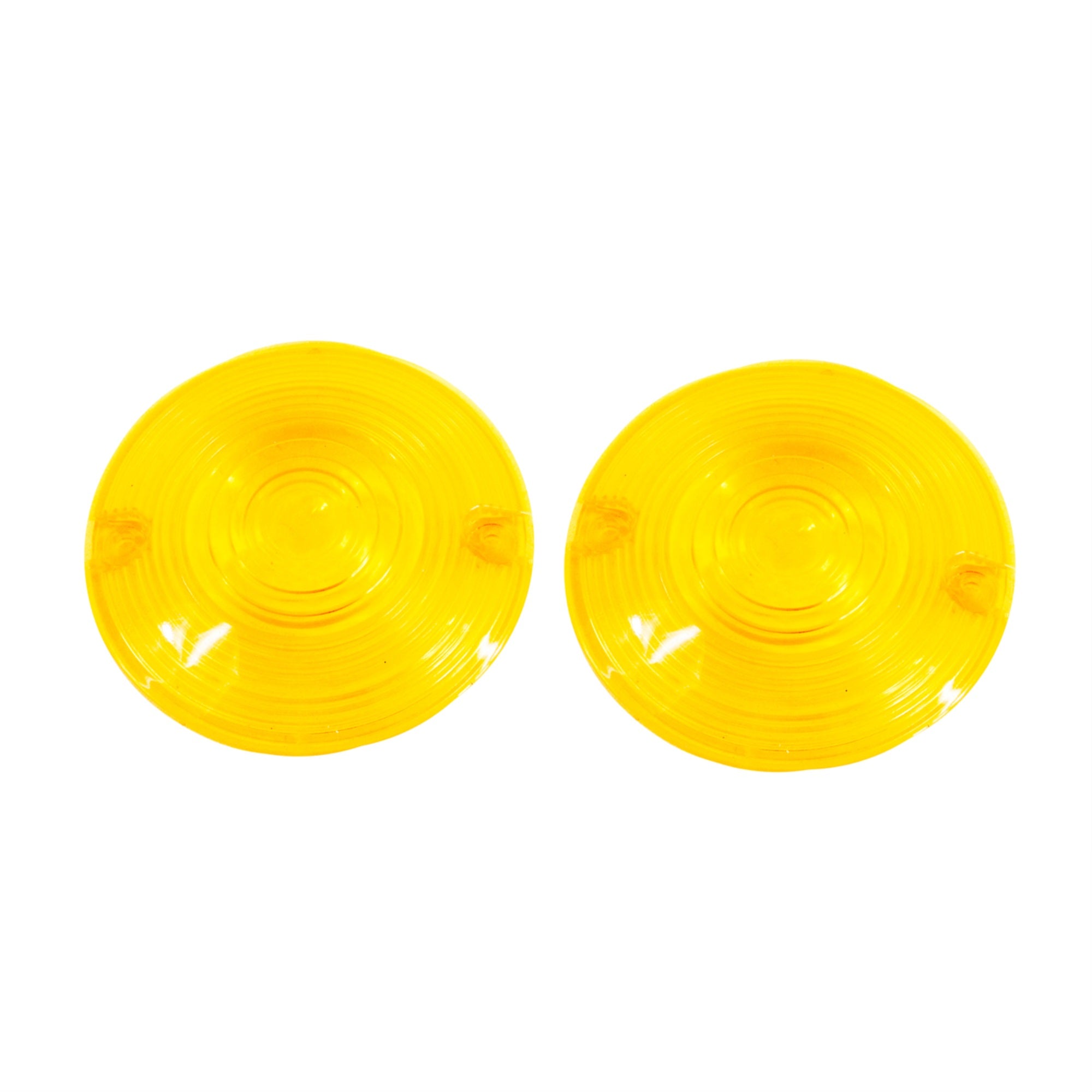(W) Blinker Yellow Lens Classic Harley Touring Pancake Road King Glide Electra Turn Signal FL