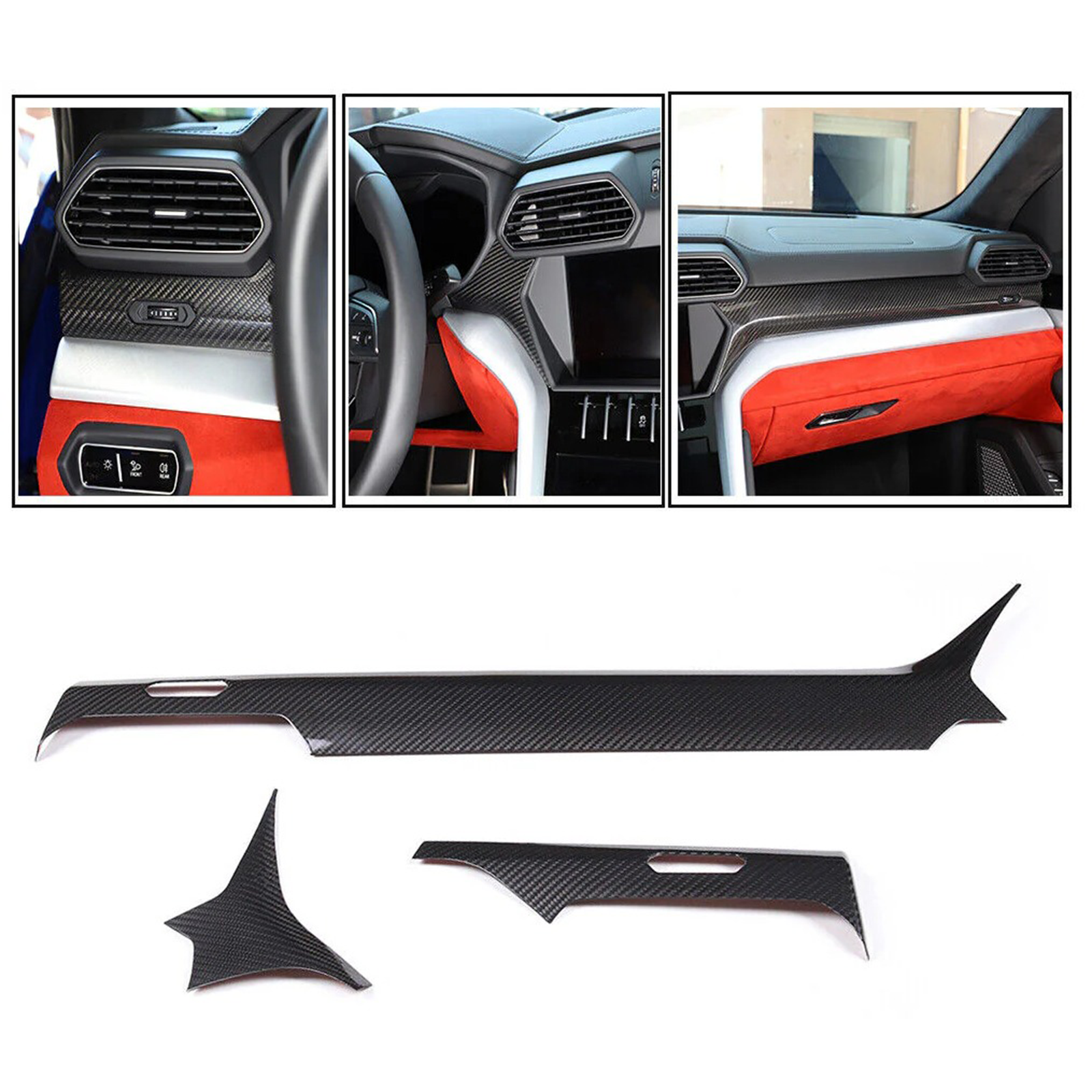 Dry Carbon Fiber Interior Trim Kit for Lamborghini Urus