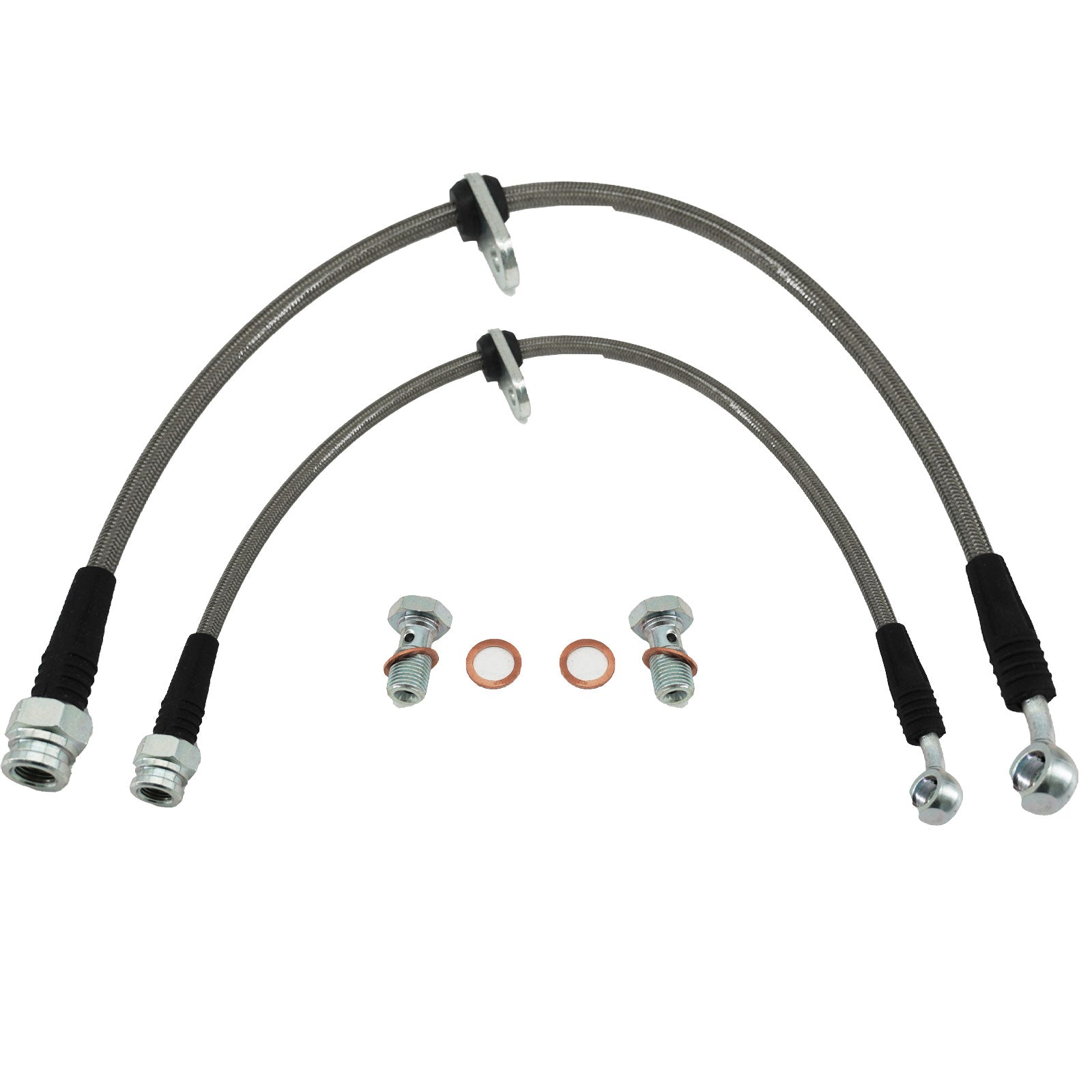 Complete Stainless Front Brake Line Replacement Kit For 96-00 Honda Civic EK