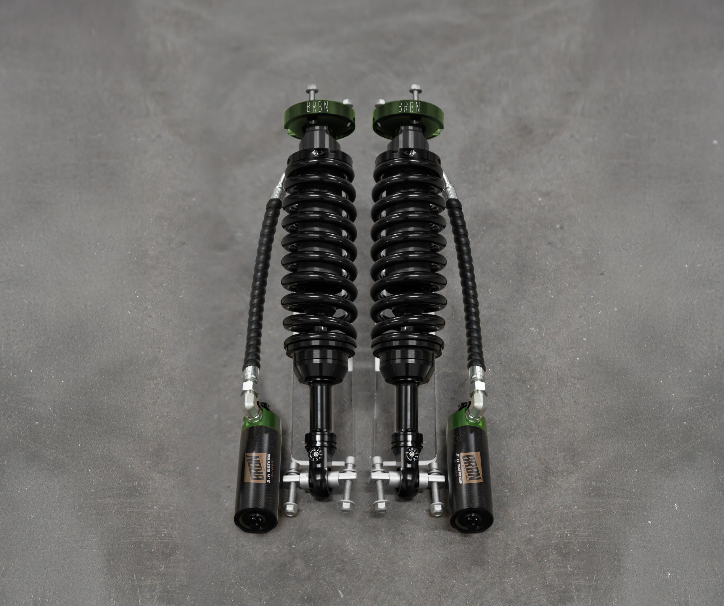 BRBN 2.8 HD Series 3-Way Adjustable Front Coilover Kit For Ford Bronco