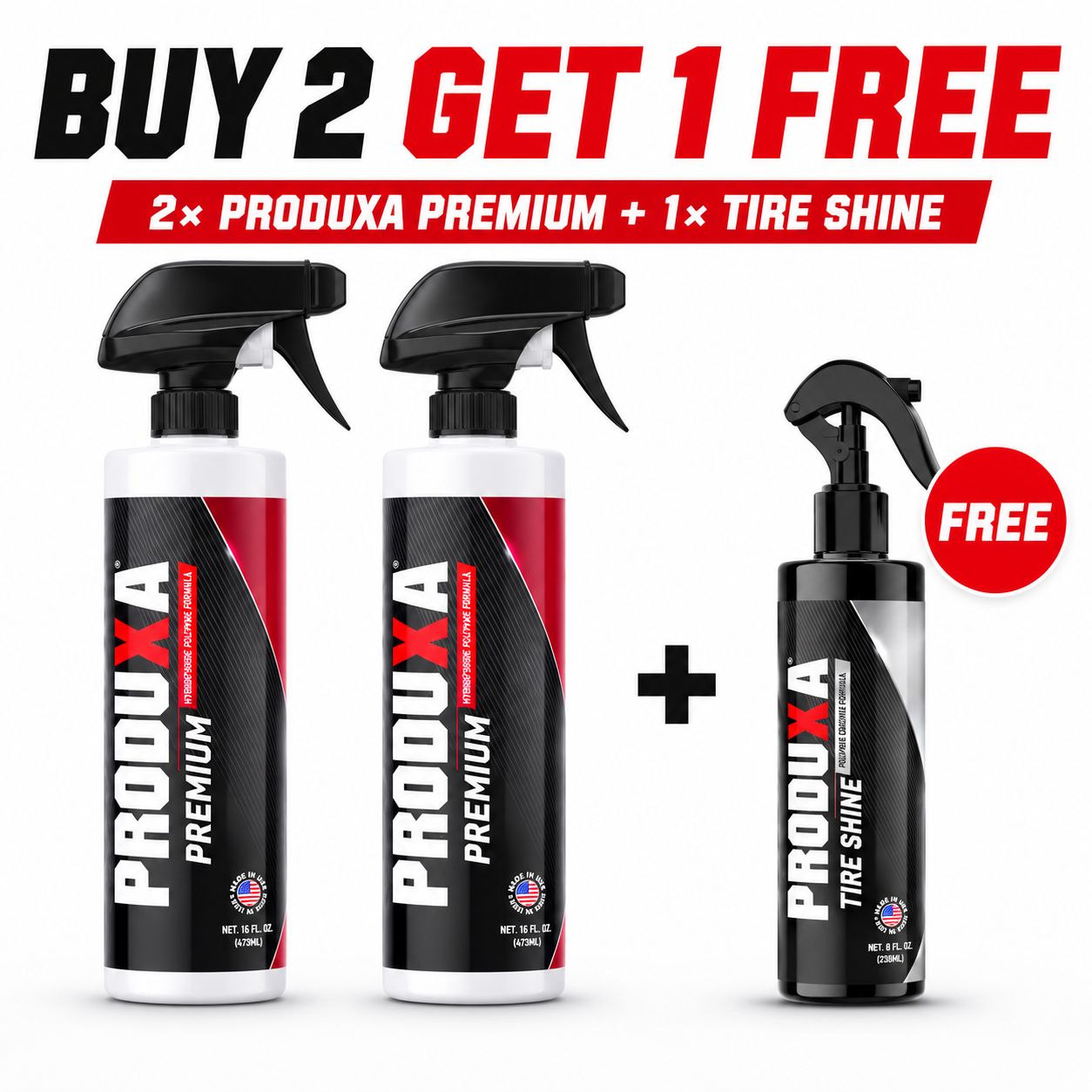 PRODUXA® PREMIUM - Instant Surface Polish, Sealant, and Protector. All-in-one Detailing Spray(16 oz)