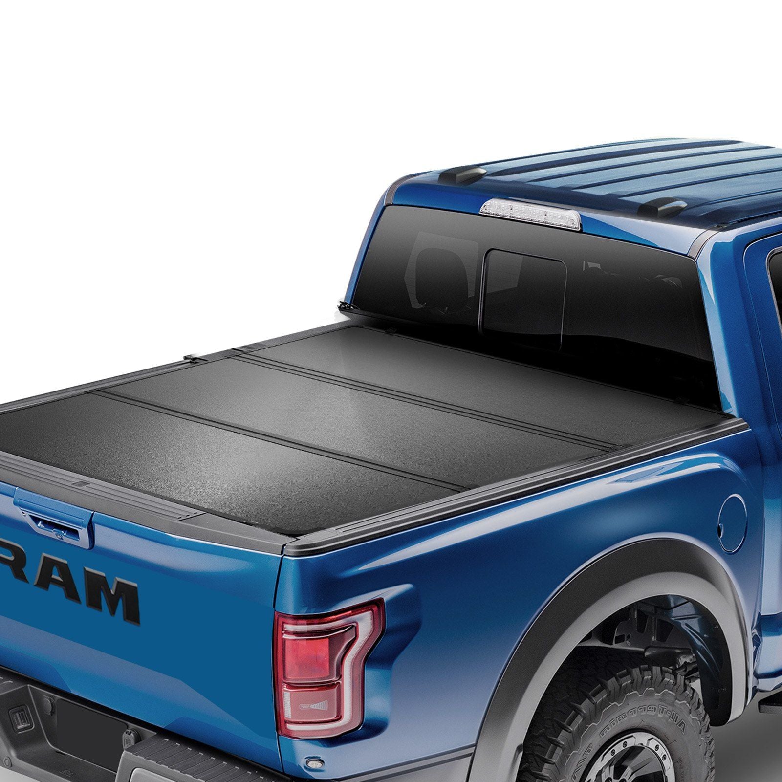 VEVOR Tri-Fold Truck Bed Tonneau Cover, Compatible with 2009-2024 Ram 1500 (19-24 Classic/New Body), Fleetside 5.7' (67.4'') Bed