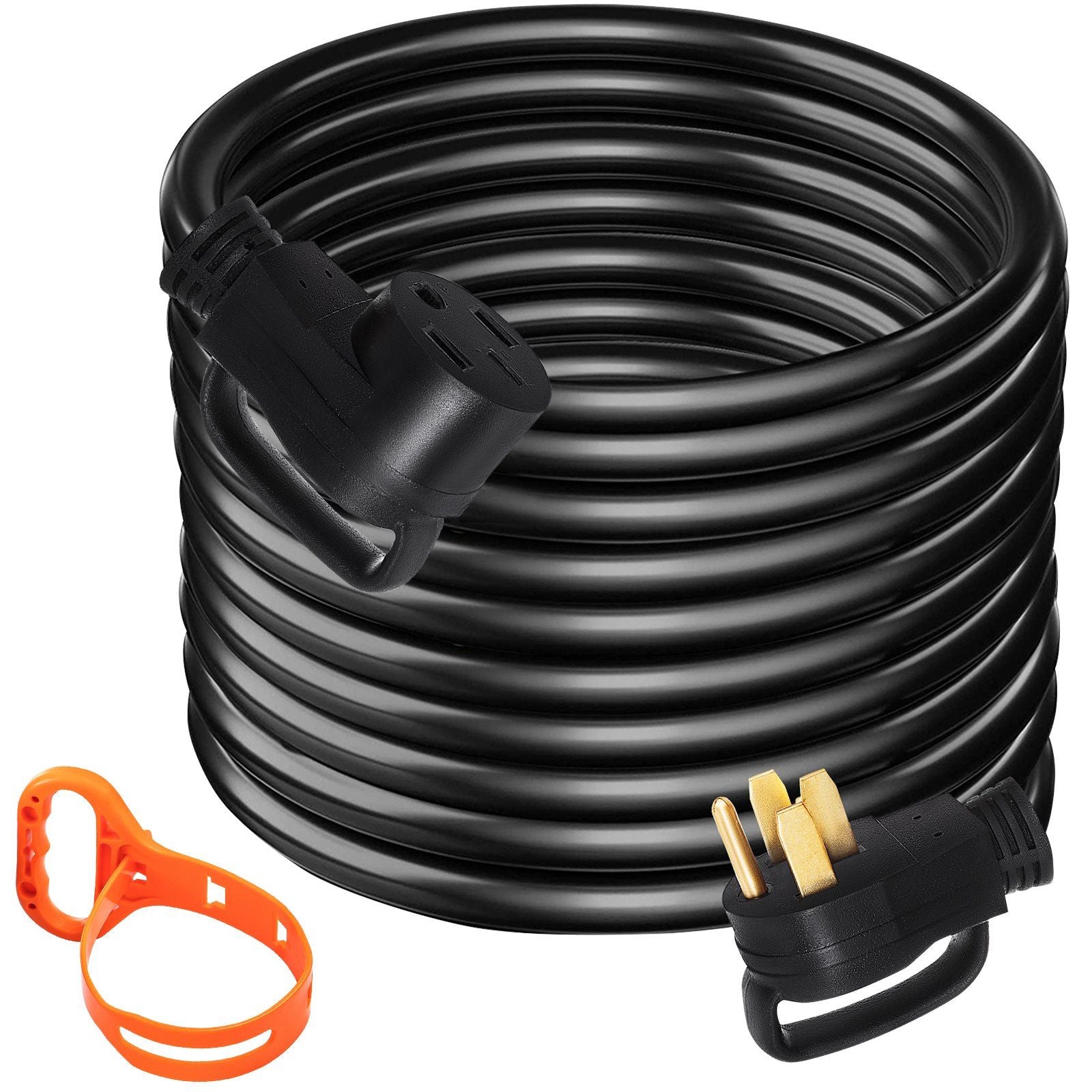 VEVOR 36Ft 50 Amp RV Extension Cord Durable Premium Power Cord RV 26.5mm Wire Diameter Extension Cord Copper Wire RV Cord Power 