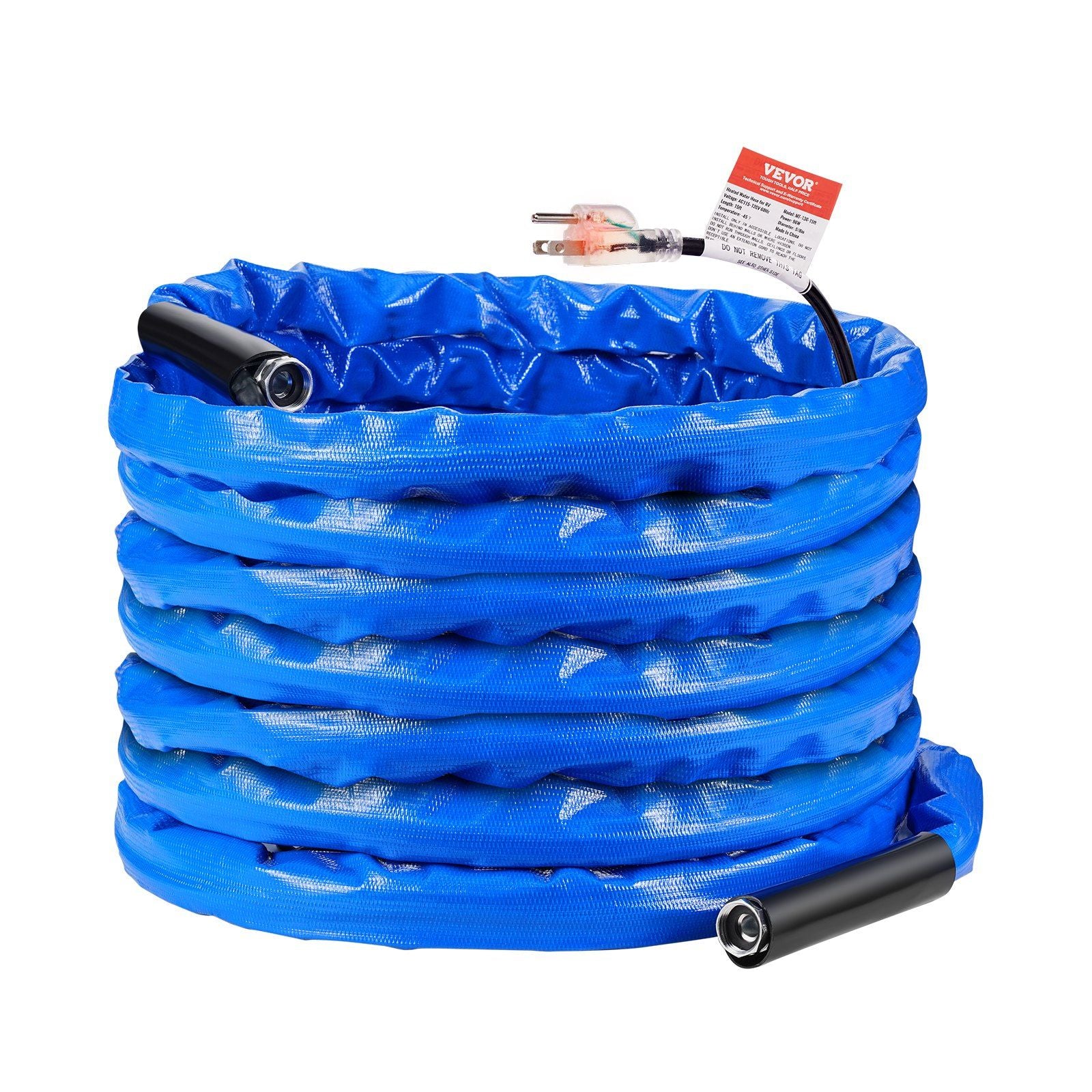 VEVOR 50ft Heated Water Hose for RV -45F Antifreeze Heated Drinking Water Hose