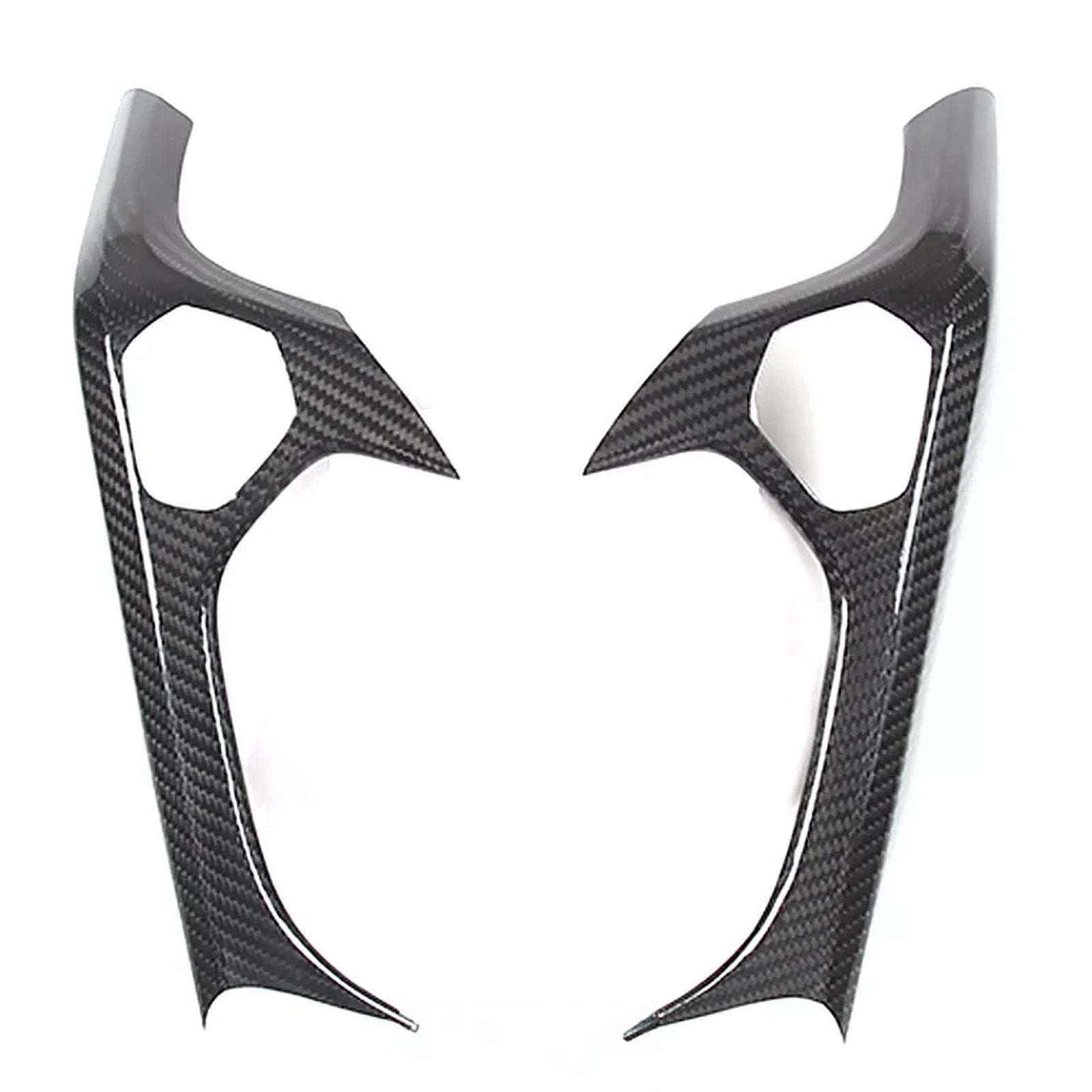 Carbon Fiber Interior Door Grab Handle Cover Trim for Lamborghini Huracan 14-21