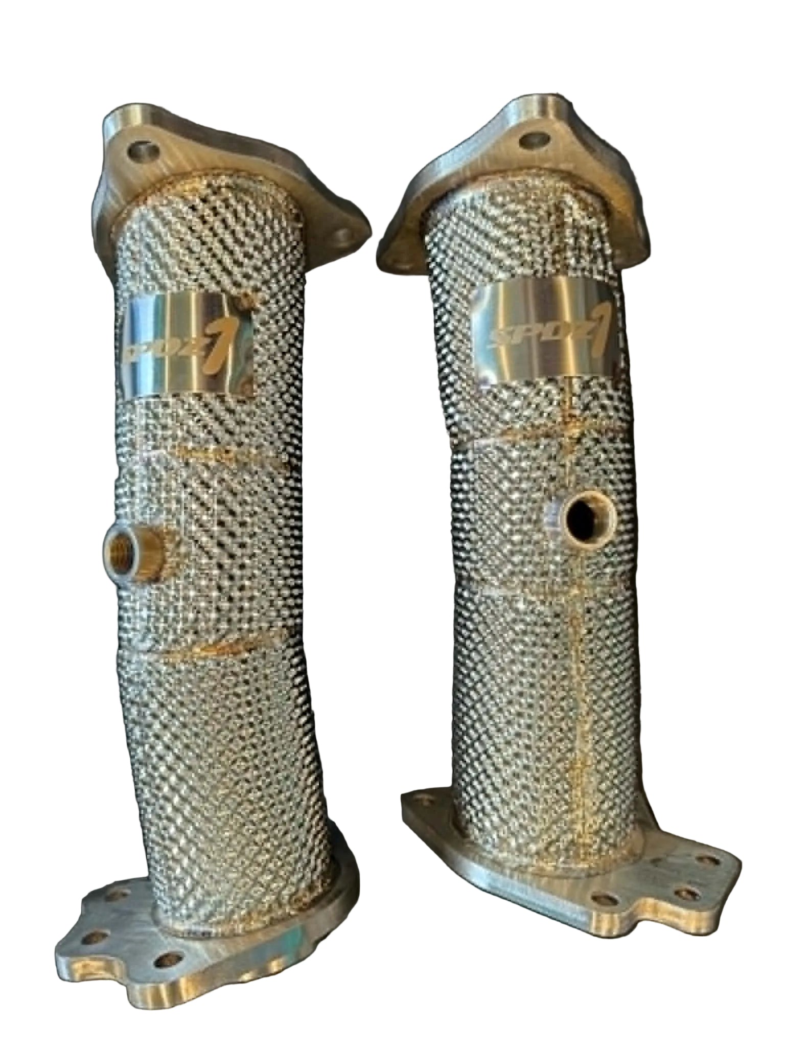 SPDZ1 2020+ C8 Chevrolet Corvette High Flow Downpipes With Heat Shields 3" 6.2L LT2 Version 2