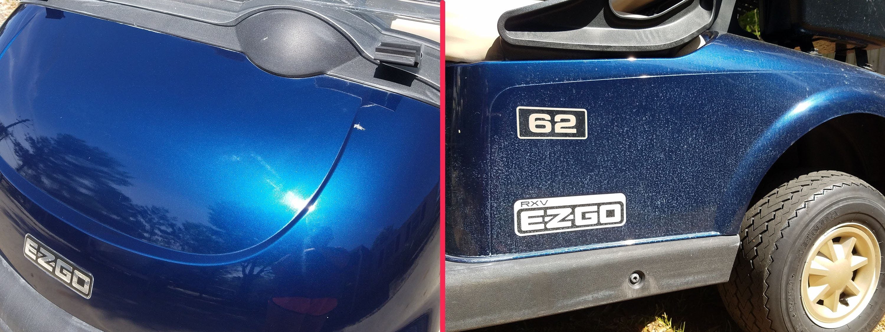 GOLF CART & RV - Ceramic-Hybrid Compound, Polish, Sealer ONE-STEP for Golf Carts, RVs, UTV, ATV - Panels & Clear Acrylic Windscreens