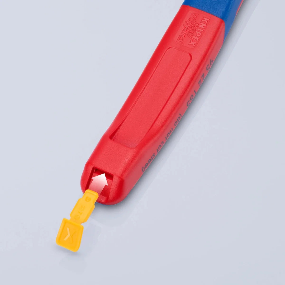 KNIPEX 8" Forged Wire Stripper 20-10 AWG with KNIPEXTEND Comfort Handles (13 72 8)