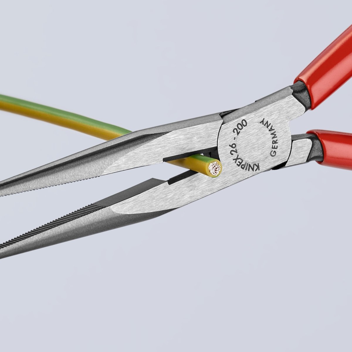 Knipex Long Nose Pliers With Side Cutter 8" 26 11 200