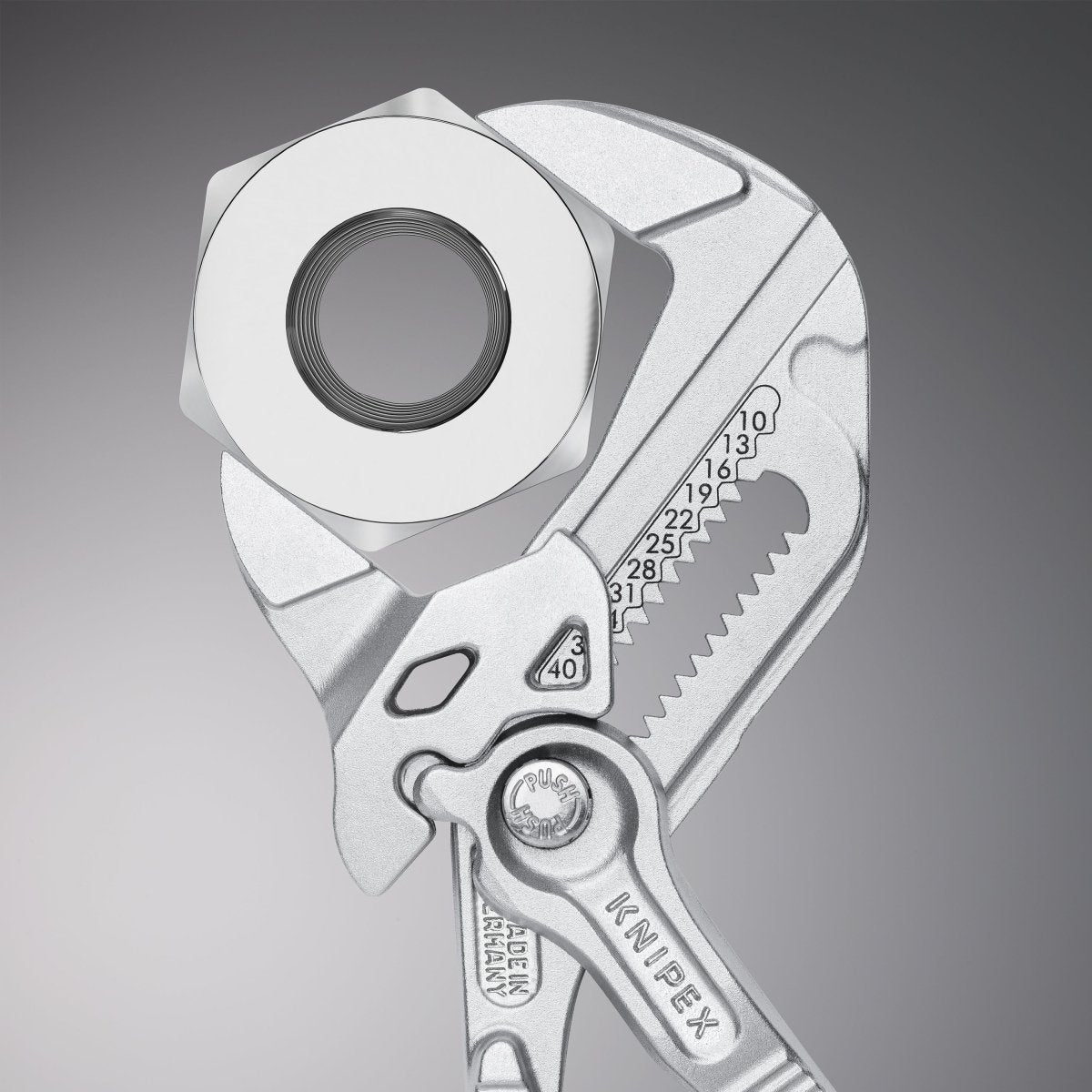 KNIPEX Tools - 2 Piece Compact Pliers Wrench Set - Mini Grip, Hold & Bend Tool Kit – 9K0080121US