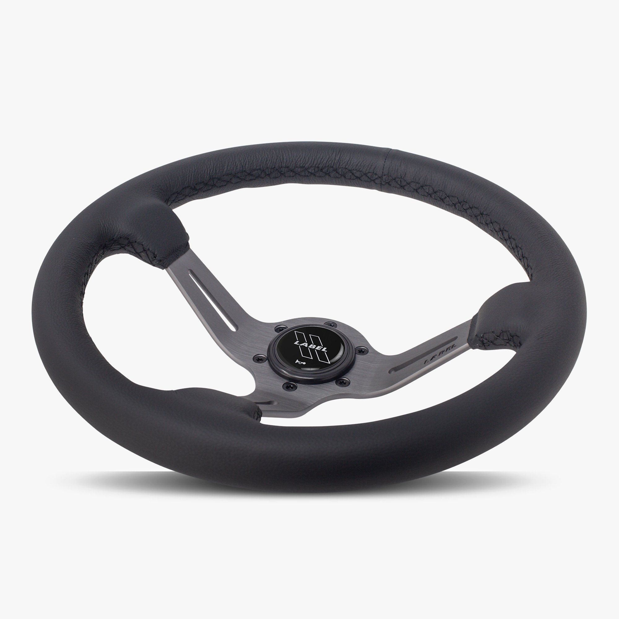 The Le Mans | Black Leather | Graphite Spoke | Black Stitch