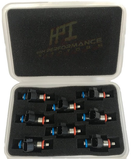 HPI Injectors Set of 8 LS3 / LS7 / LSA EV14 / EV6 Style High Impedance Fuel Injectors