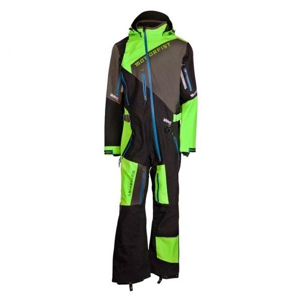 Motorfist® MF20A-M9-2X - Blitz II Women's Suit (2X-Large (Standart), Black/Green)