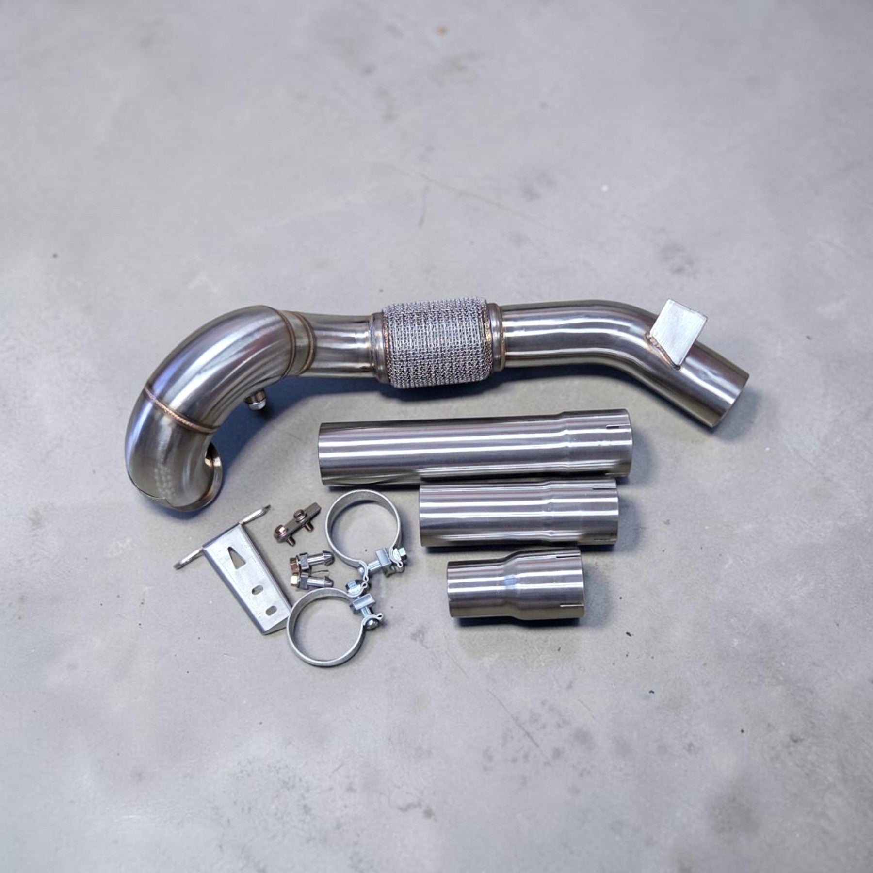 VW Golf MK7 & GTI Race Downpipe - 2.0T, 1.4T FWD (Premium Catless & Catted) | Palenon Performance