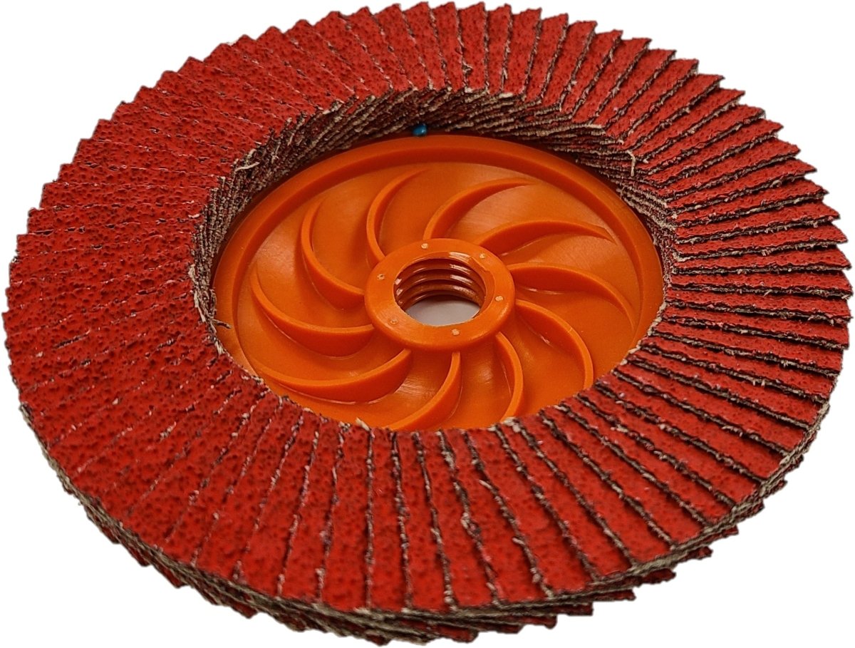 Preferred Abrasives Firestorm FasTrim® Hi-Density Trimmable Flap Discs 36 Ceramic Grit 10918T-FF