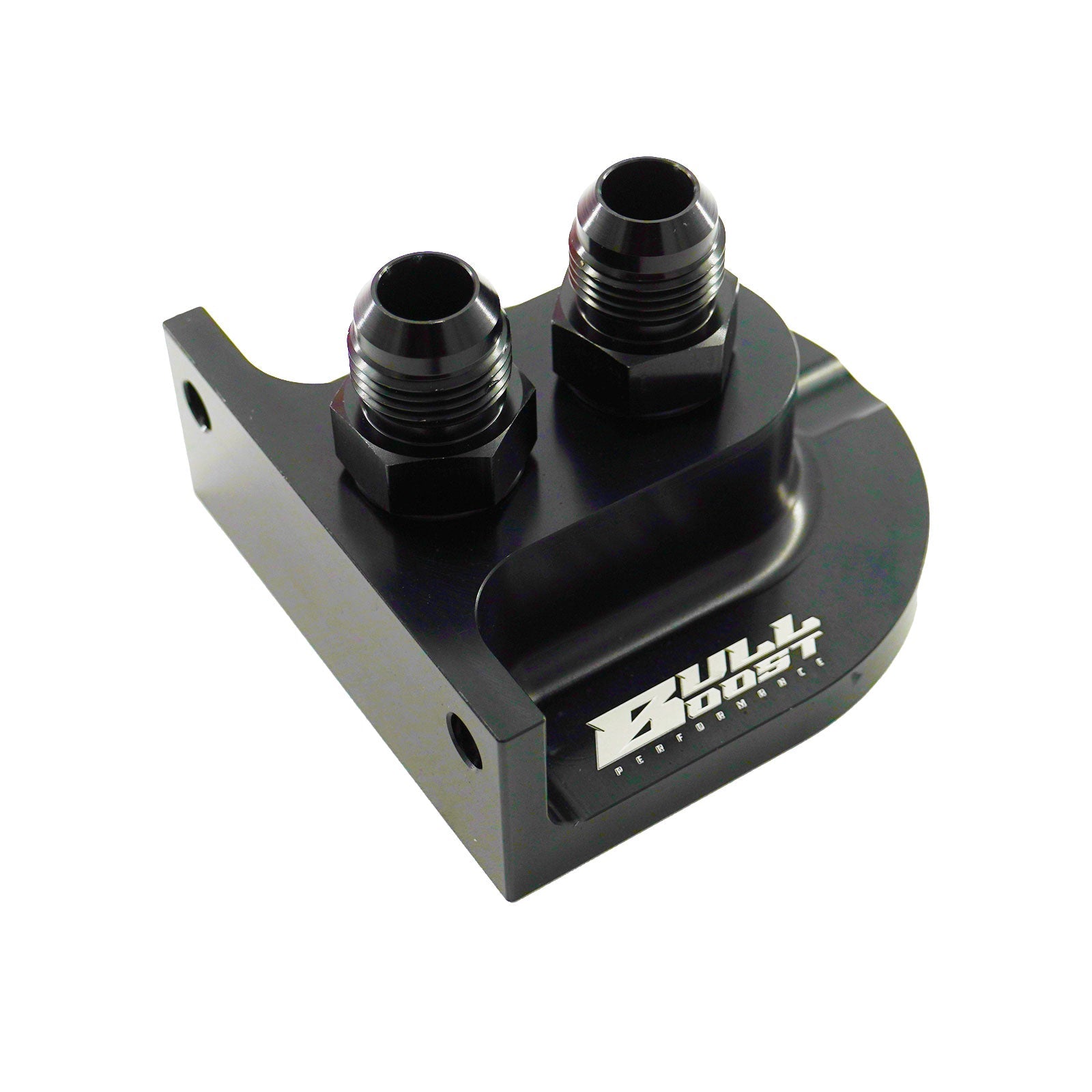 Billet Remote Oil Filter Relocation Mounting Bracket -10 AN with Pressure Port
