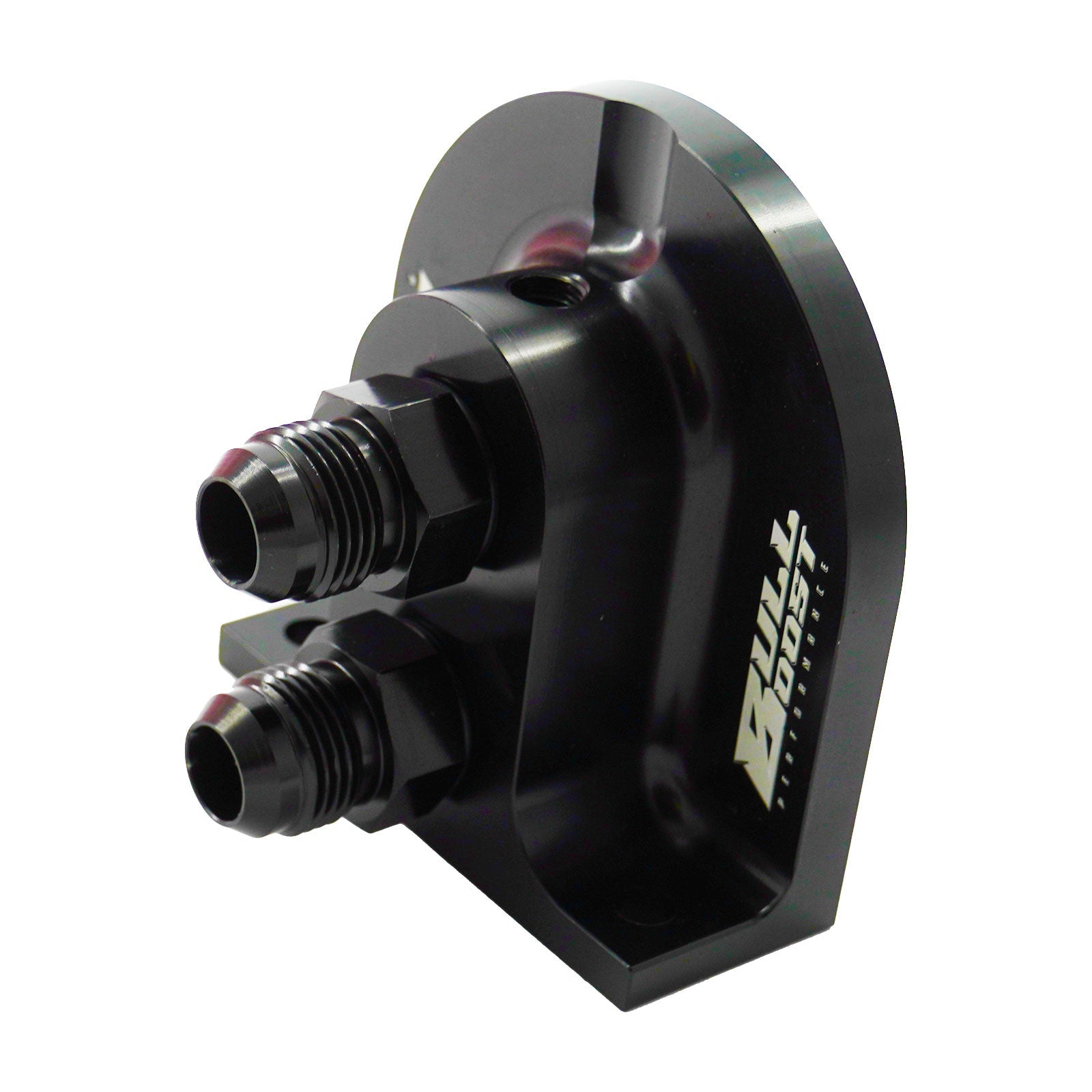 Billet Remote Oil Filter Relocation Mounting Bracket -10 AN with Pressure Port
