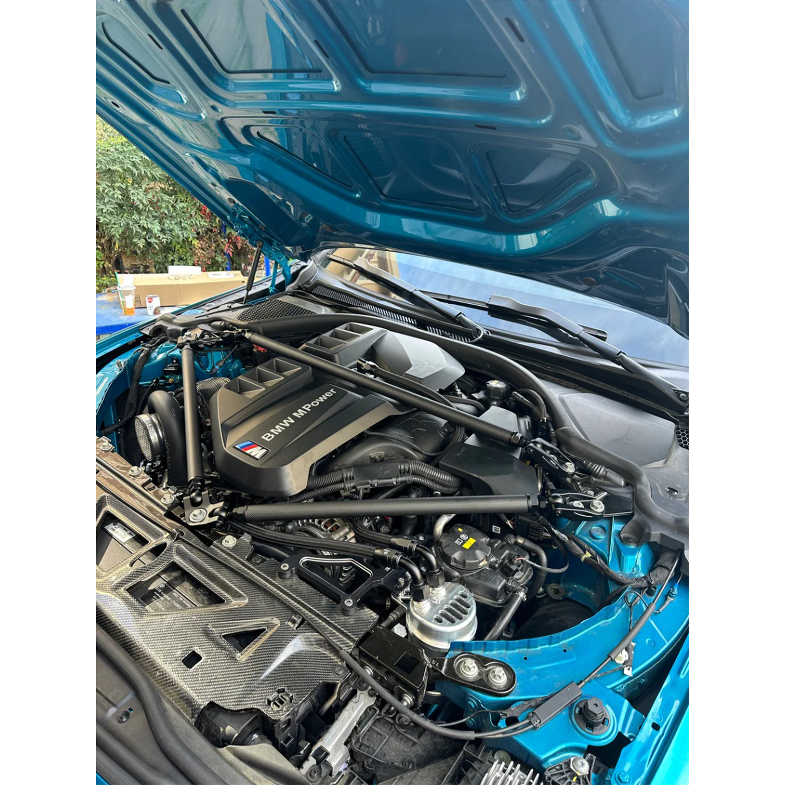 Carbon Fiber Strut Tower Brace for BMW G8X G80 G81 M3 G82 G83 M4 G87 M2