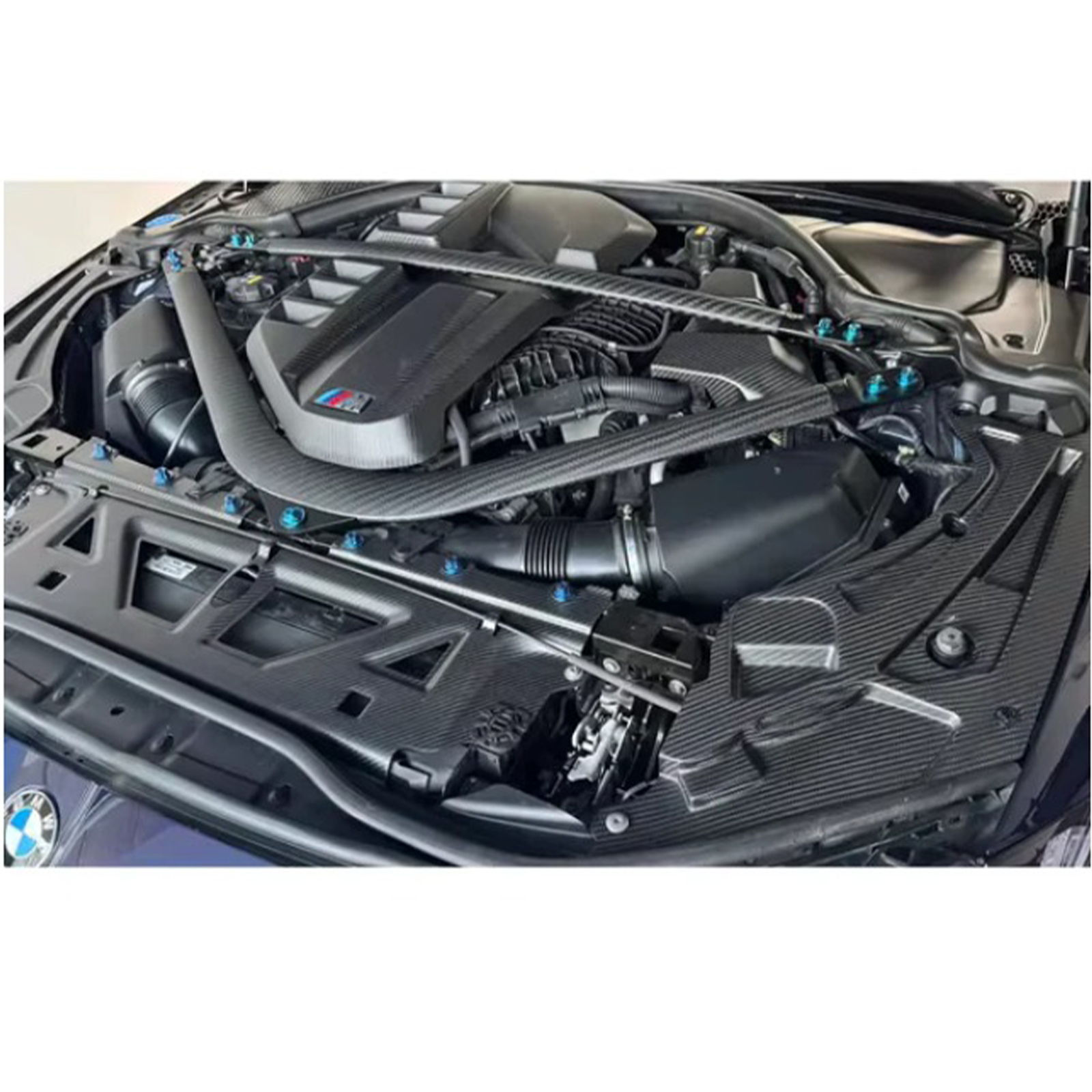 Dry Carbon Fiber Full Engine Bay Cover Kit for BMW G80 M3 G82 M4