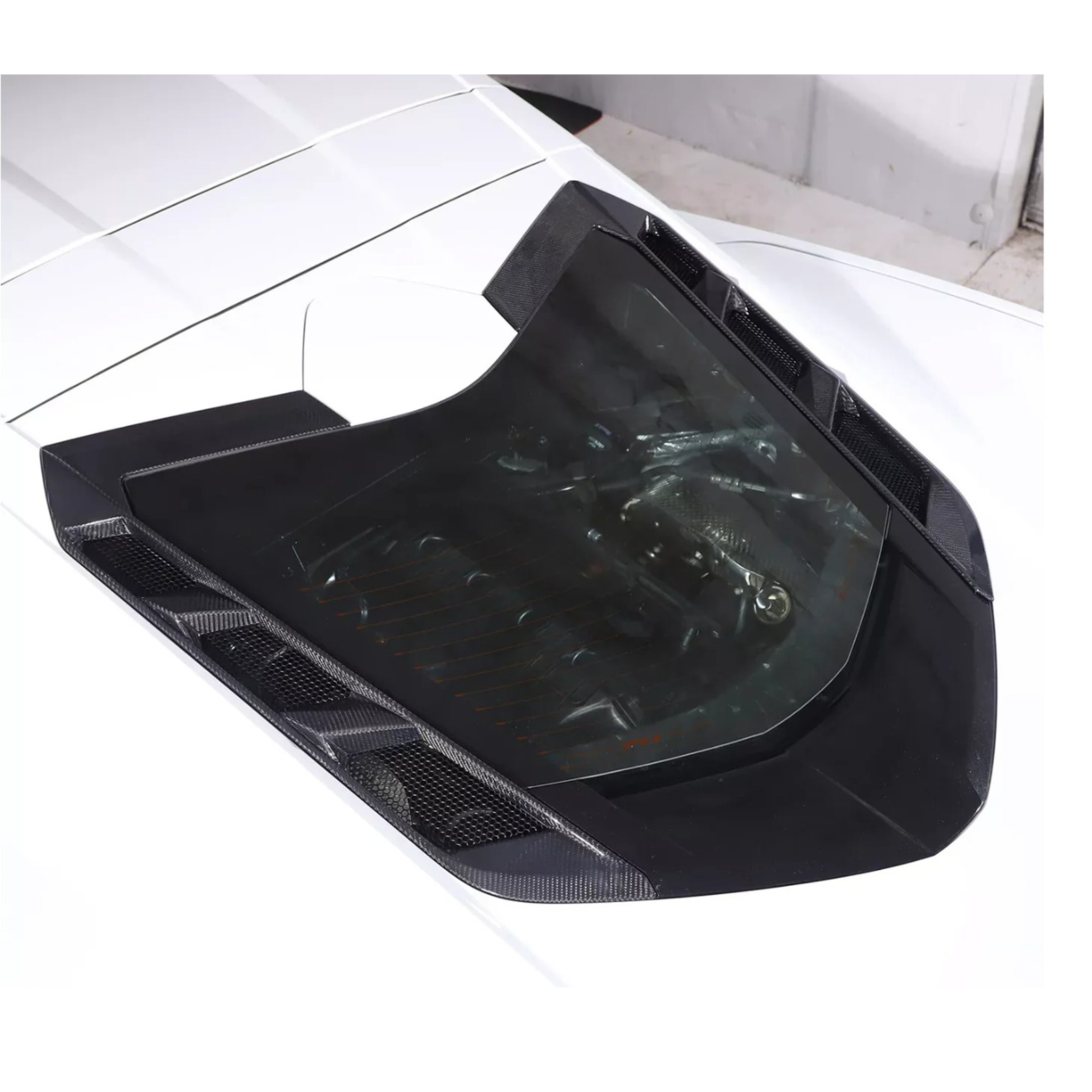 Carbon Fiber Rear Window Trim Cover Set for Chevrolet Corvette C8 Coupe