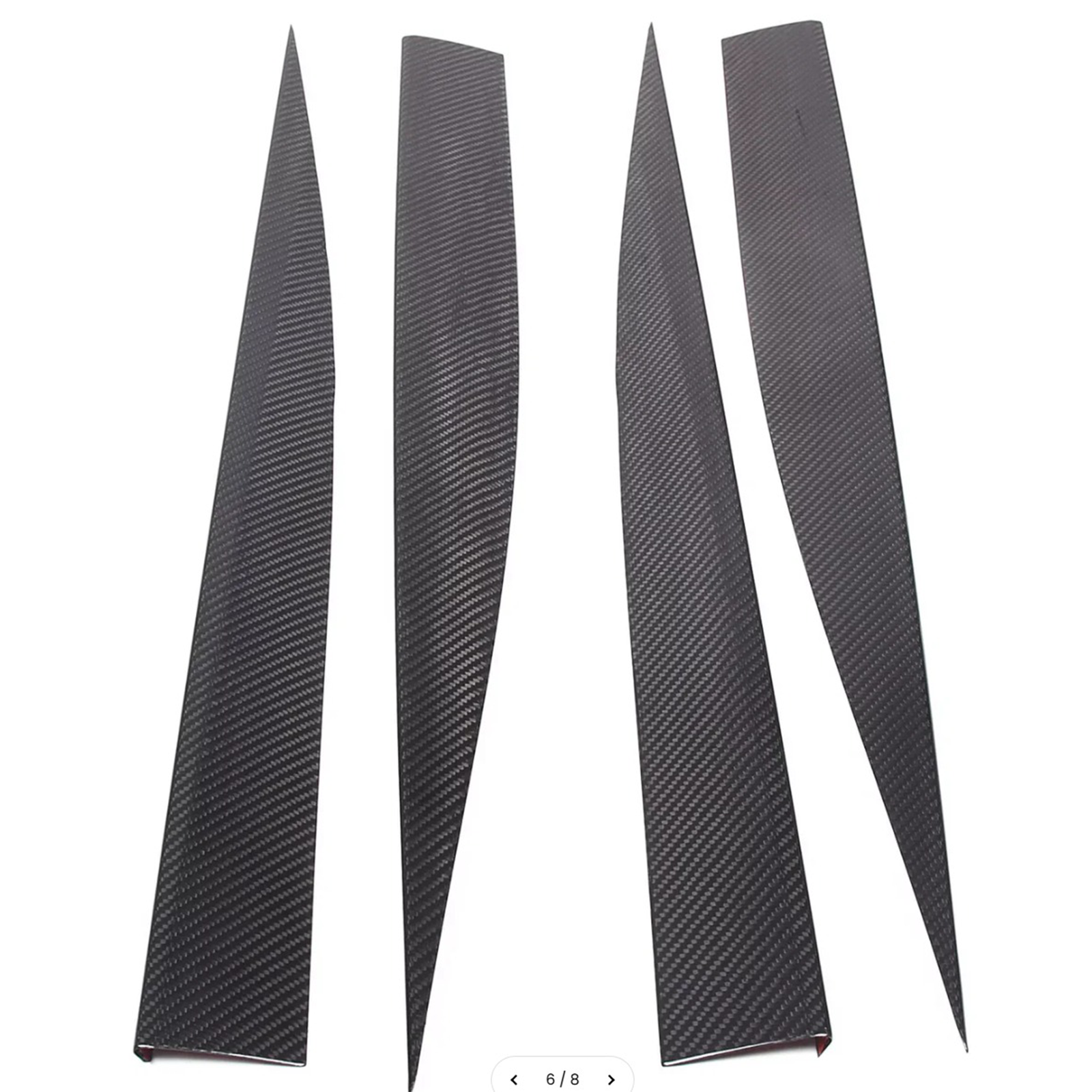 Carbon Fiber Side Skirt Trim Strip for Chevrolet Corvette C8 Stingray Coupe