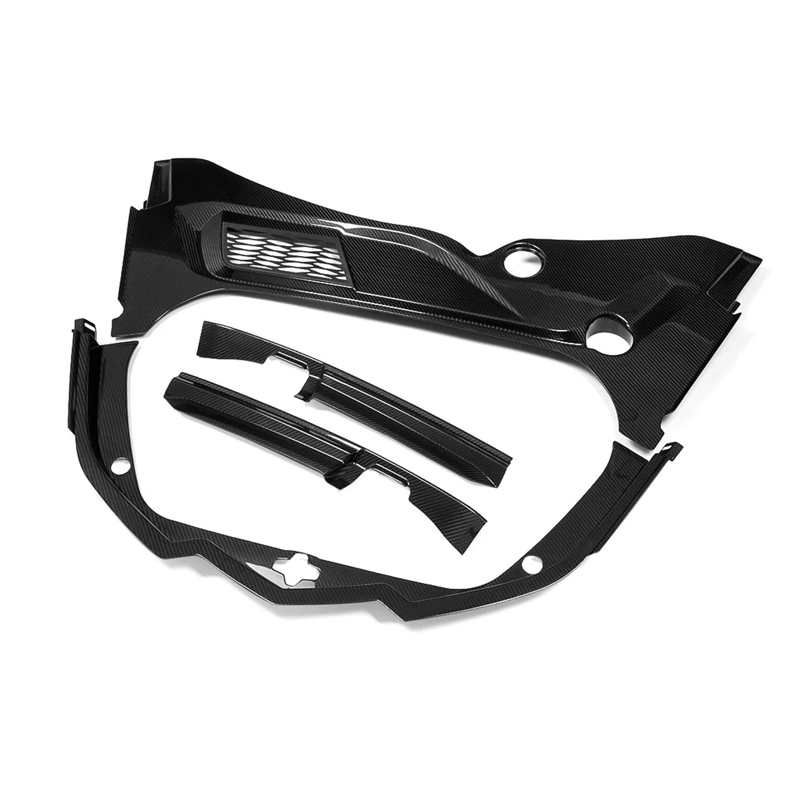 Dry Carbon Fiber Front Trunk Cover Trim Replacement for Chevrolet Corvette C8 Z51 Z06