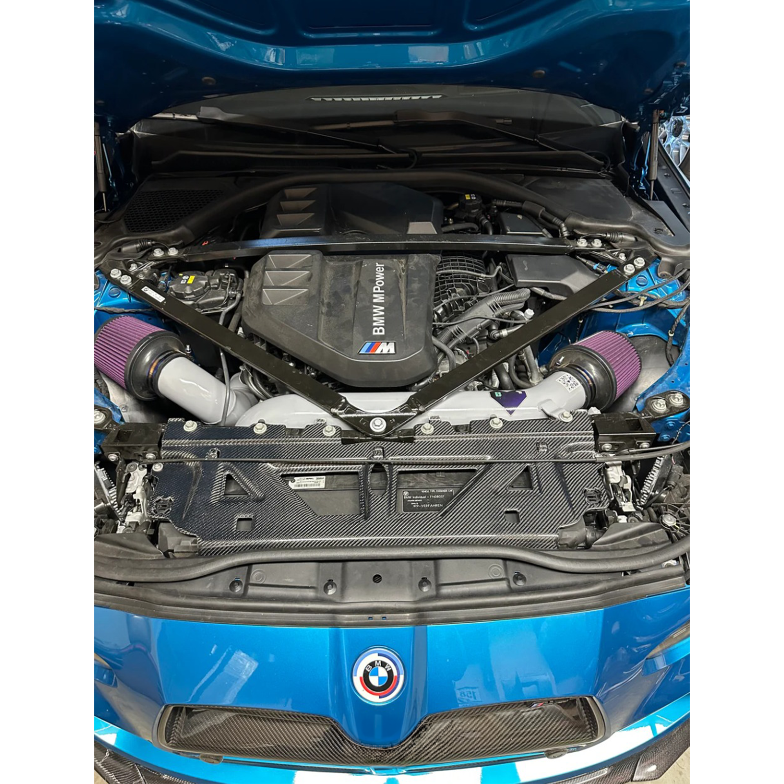 Dry Carbon Fiber Cooling Shroud Cover for BMW G80 M3 G82 G83 M4