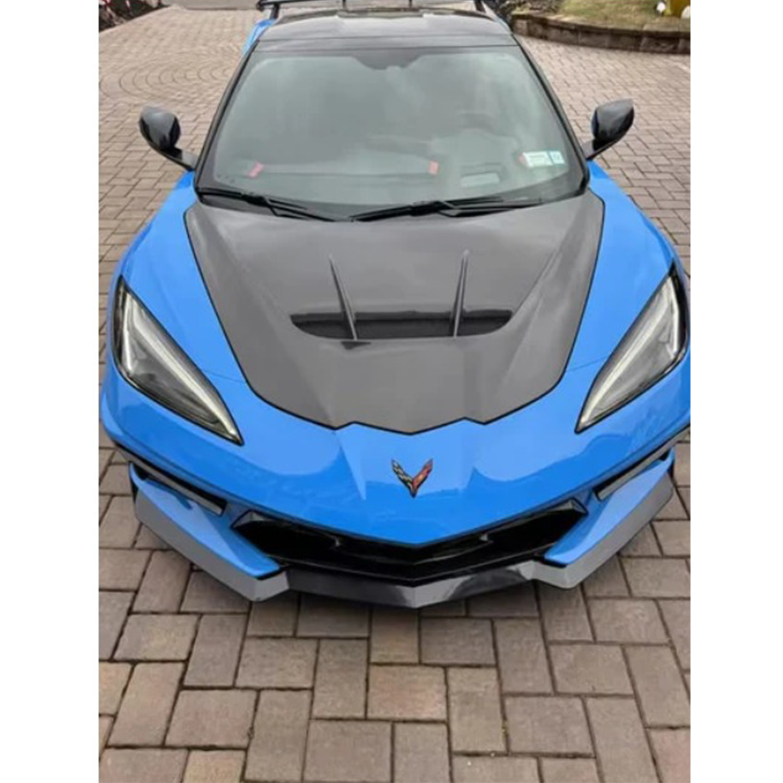 V3 Vented Carbon Fiber Hood Bonnet for Chevrolet Corvette C8