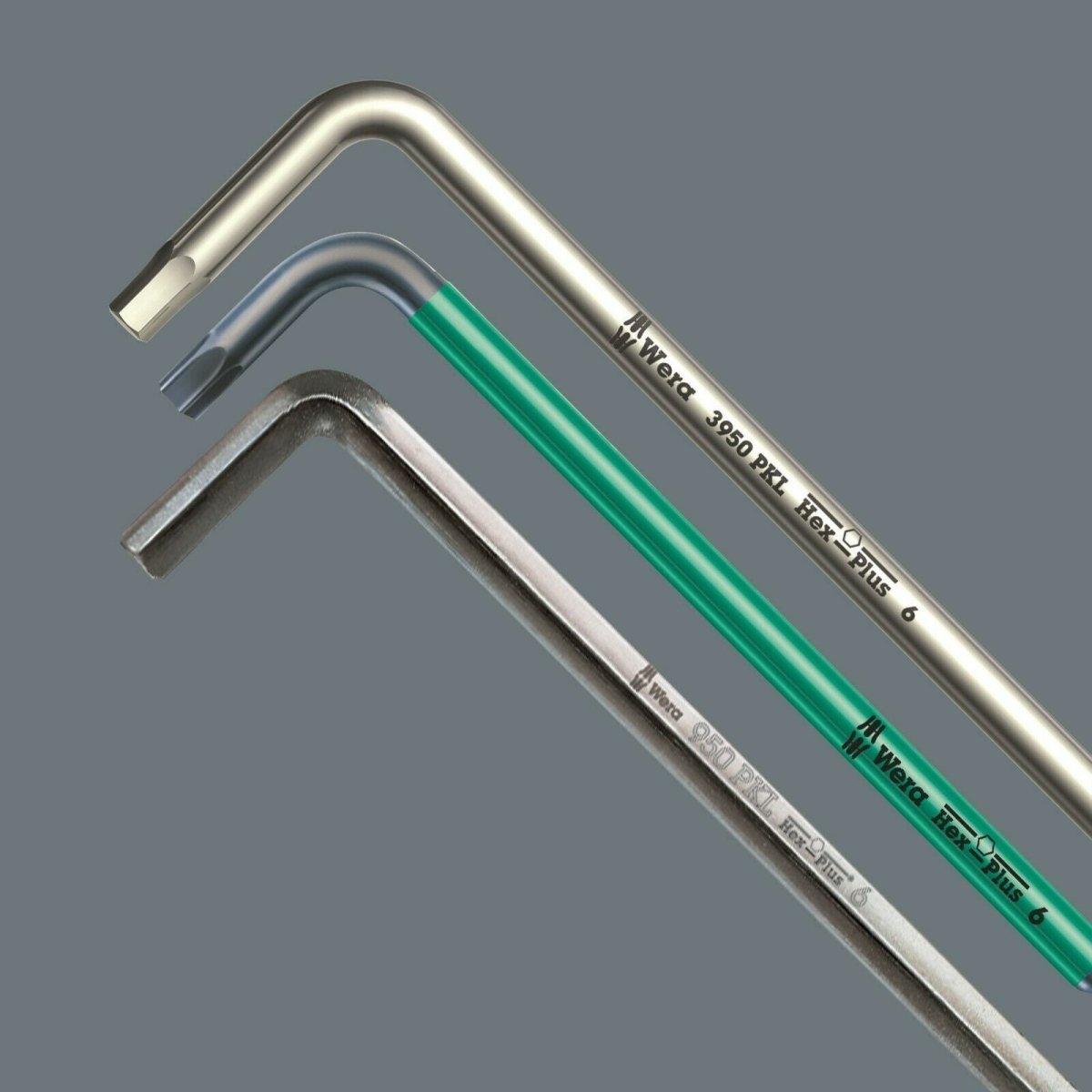 Wera 3950/9 Hex-Plus Stainless Steel L-Key Set Imperial 05022721001