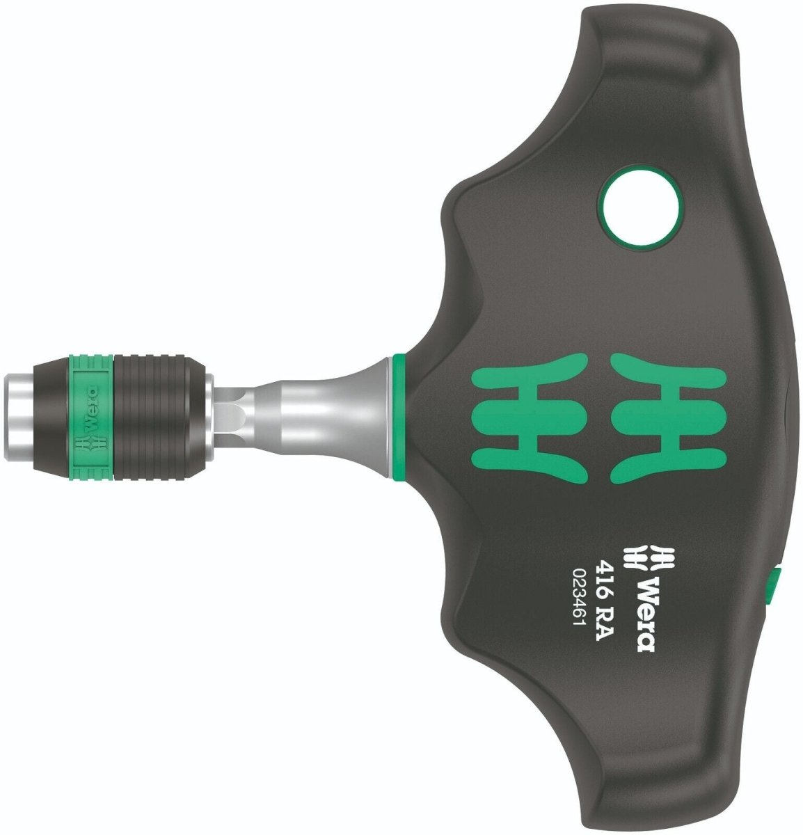 Wera 416 RA Ratcheting T-Handle Screwdriver With Rapidaptor 05023461001