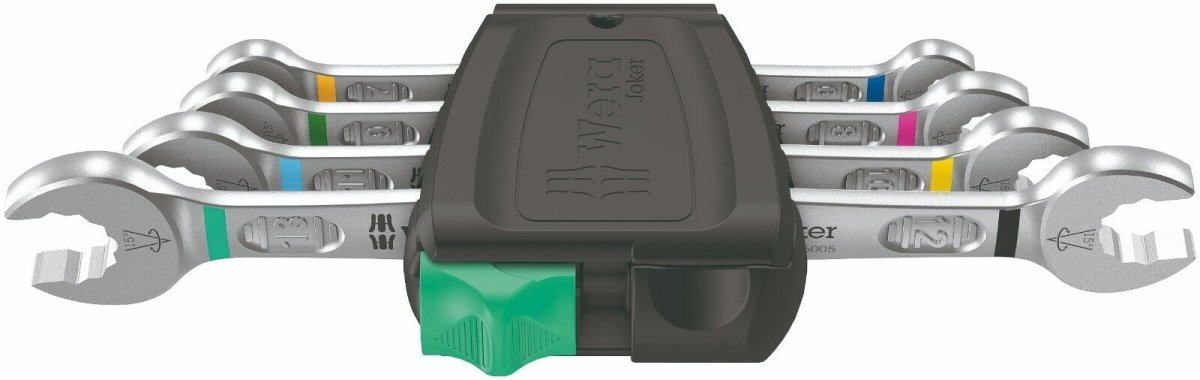 Wera 6005 Joker 4 Set 1 Double Open Ended Wrench Set 4 Pieces Metric 05020314001